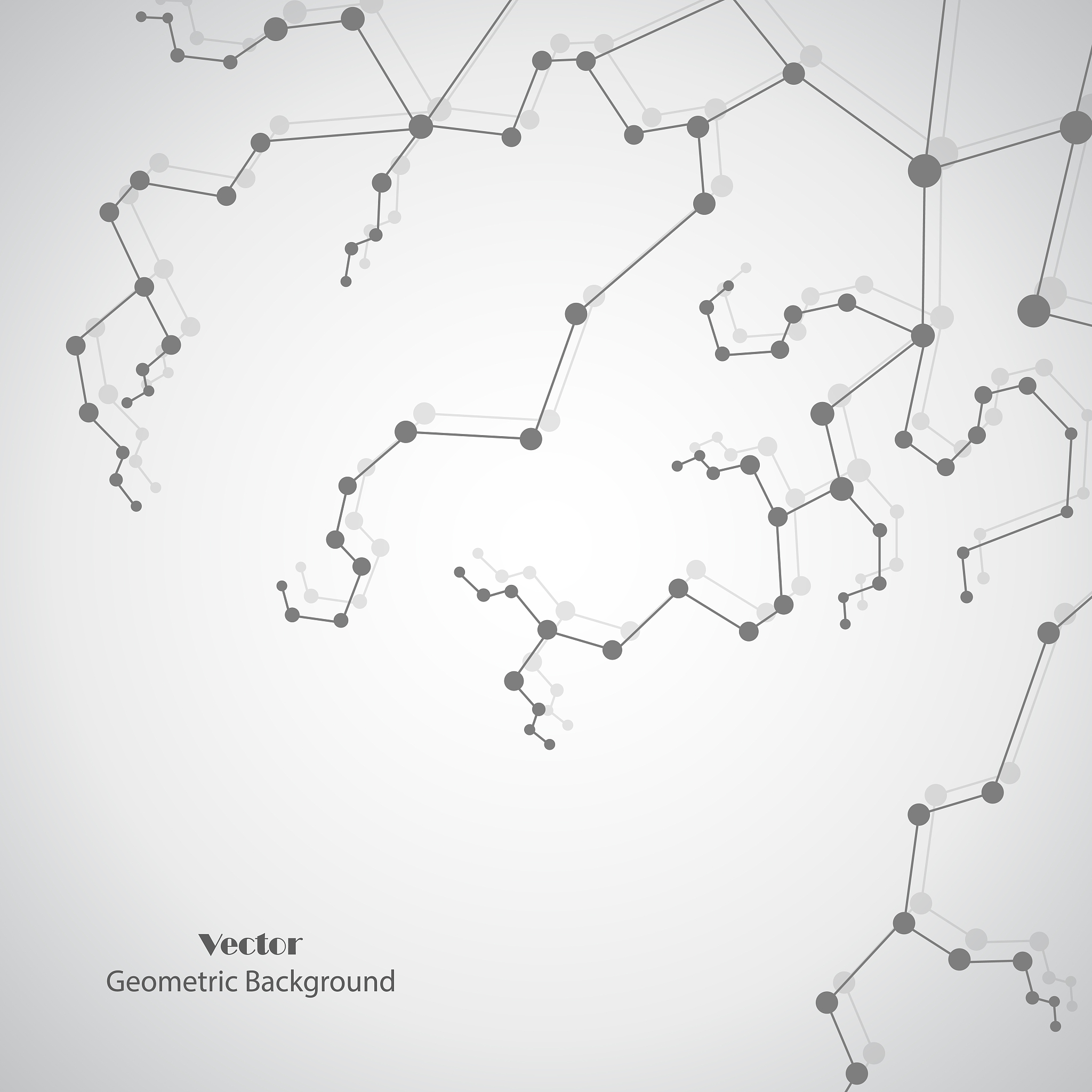 technical abstract background with connecting dots and lines
