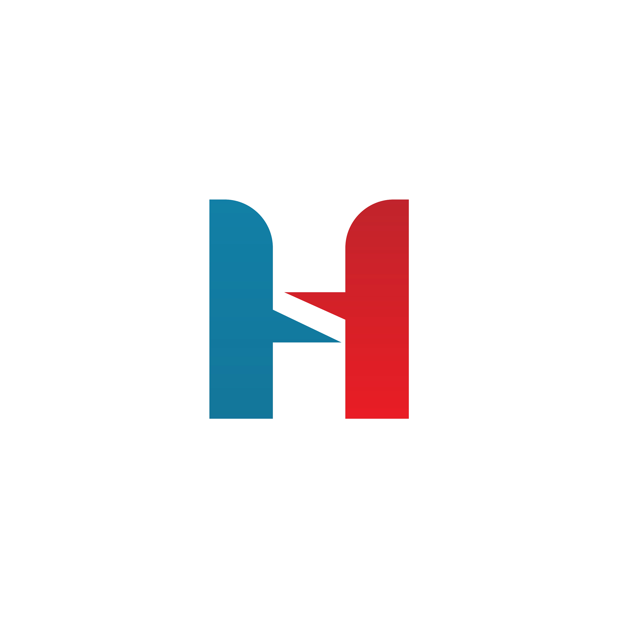 h letter logo design template