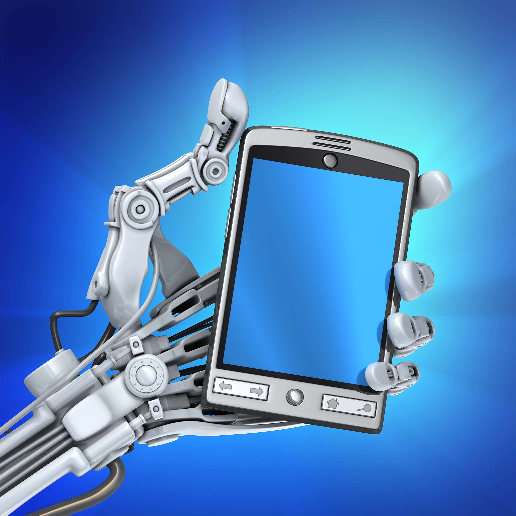robot and  pda