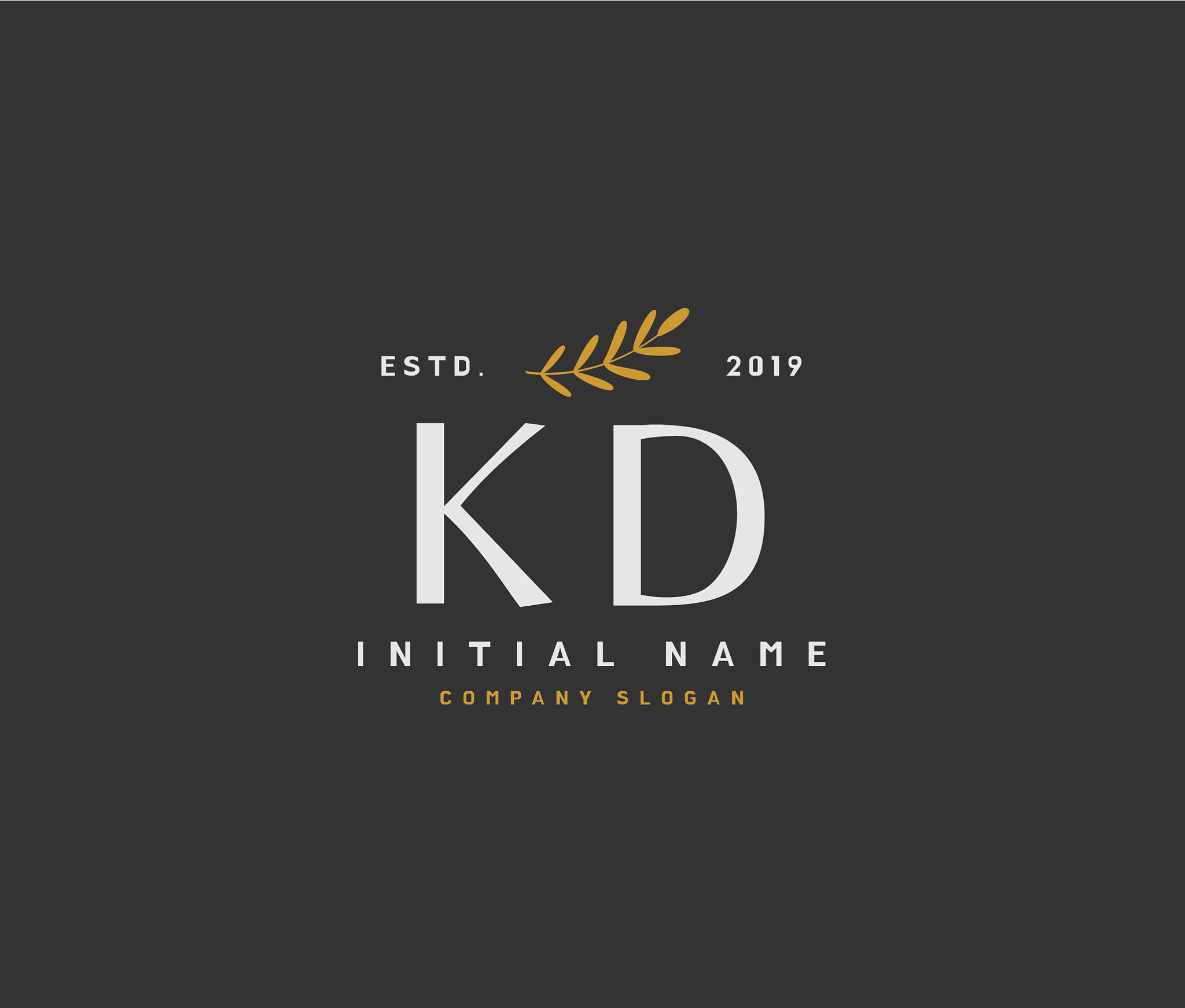 k d kd beauty initial logo handwriting logo of