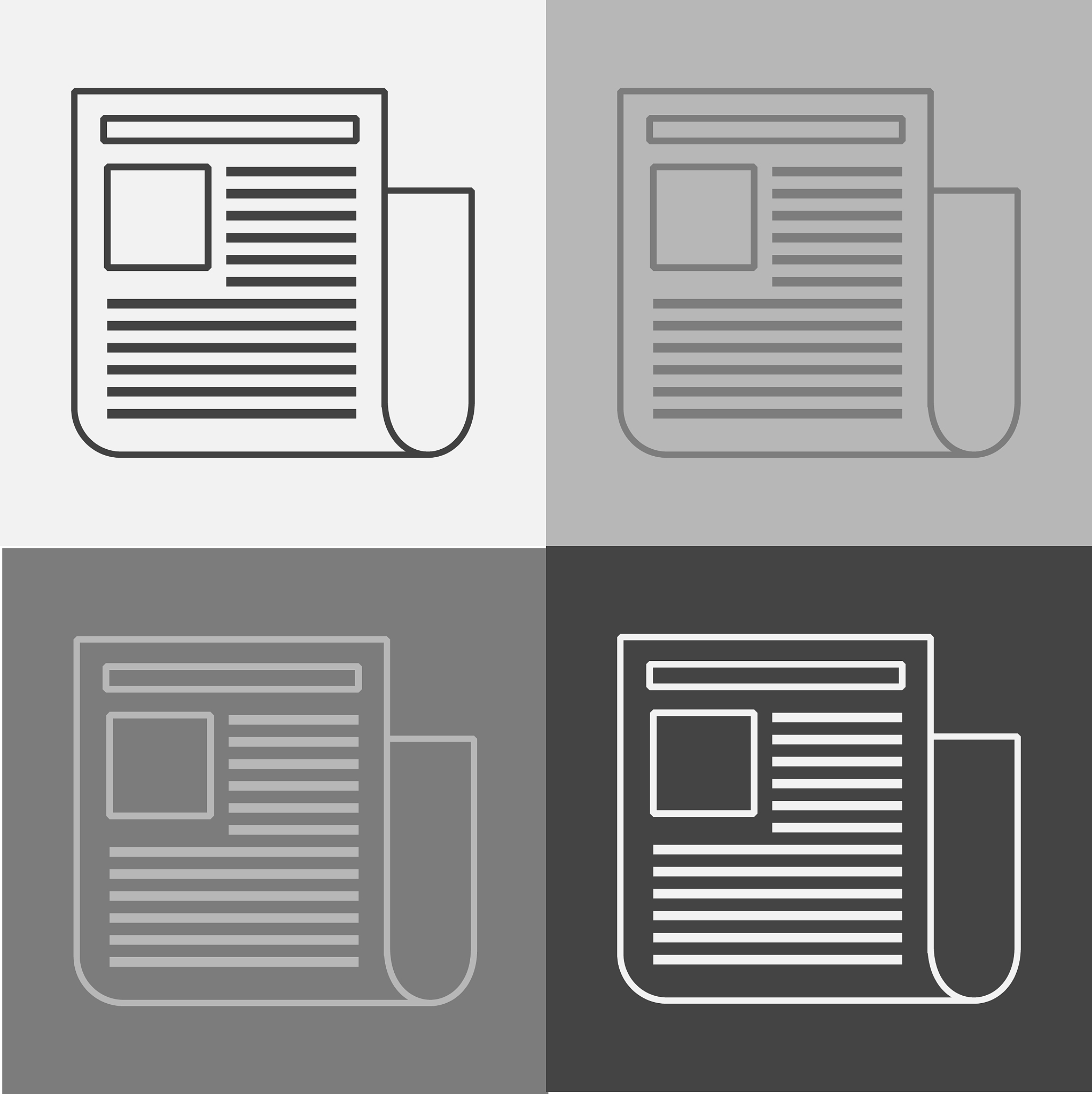 news set icon newspaper news