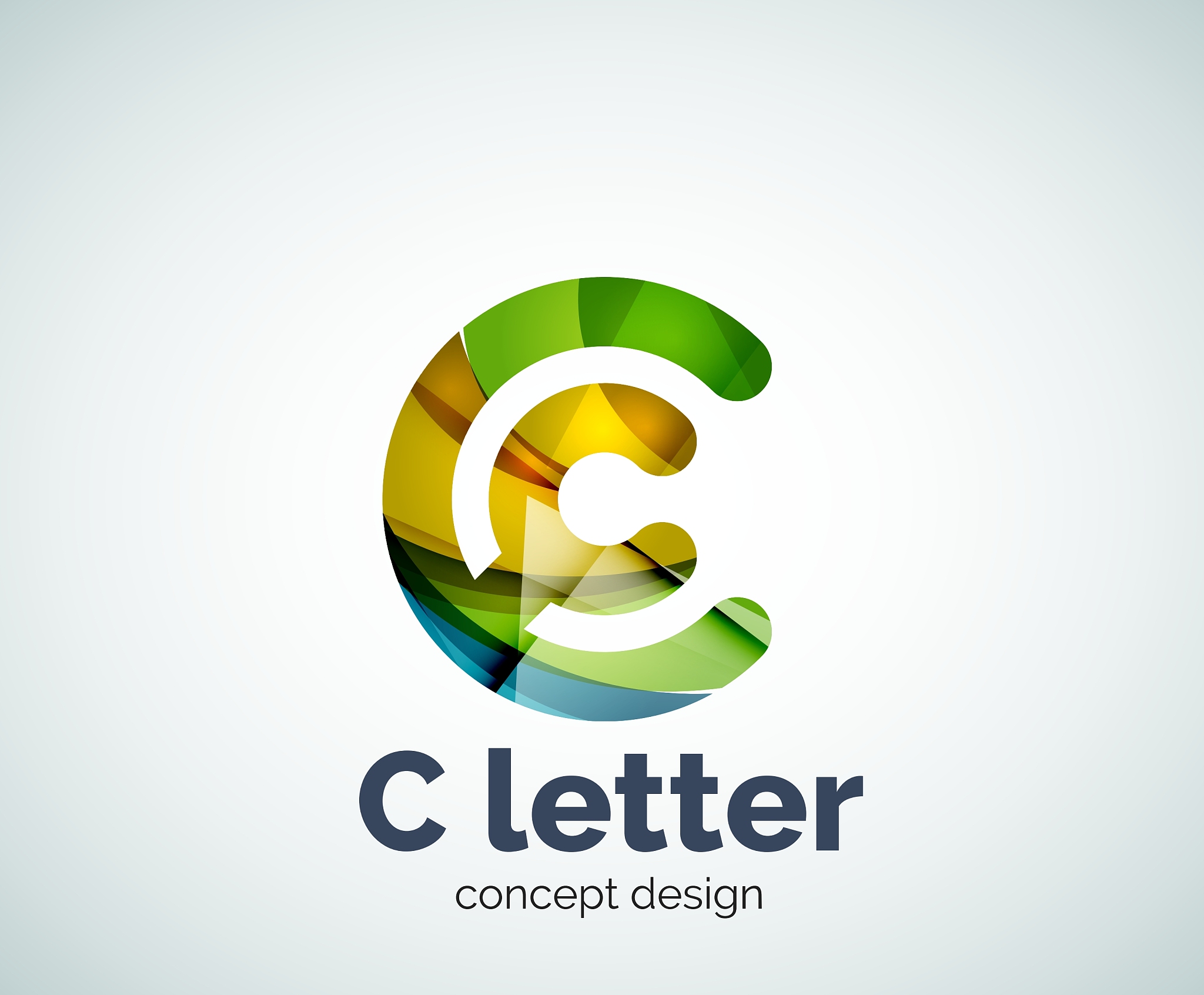 c letter concept logo template