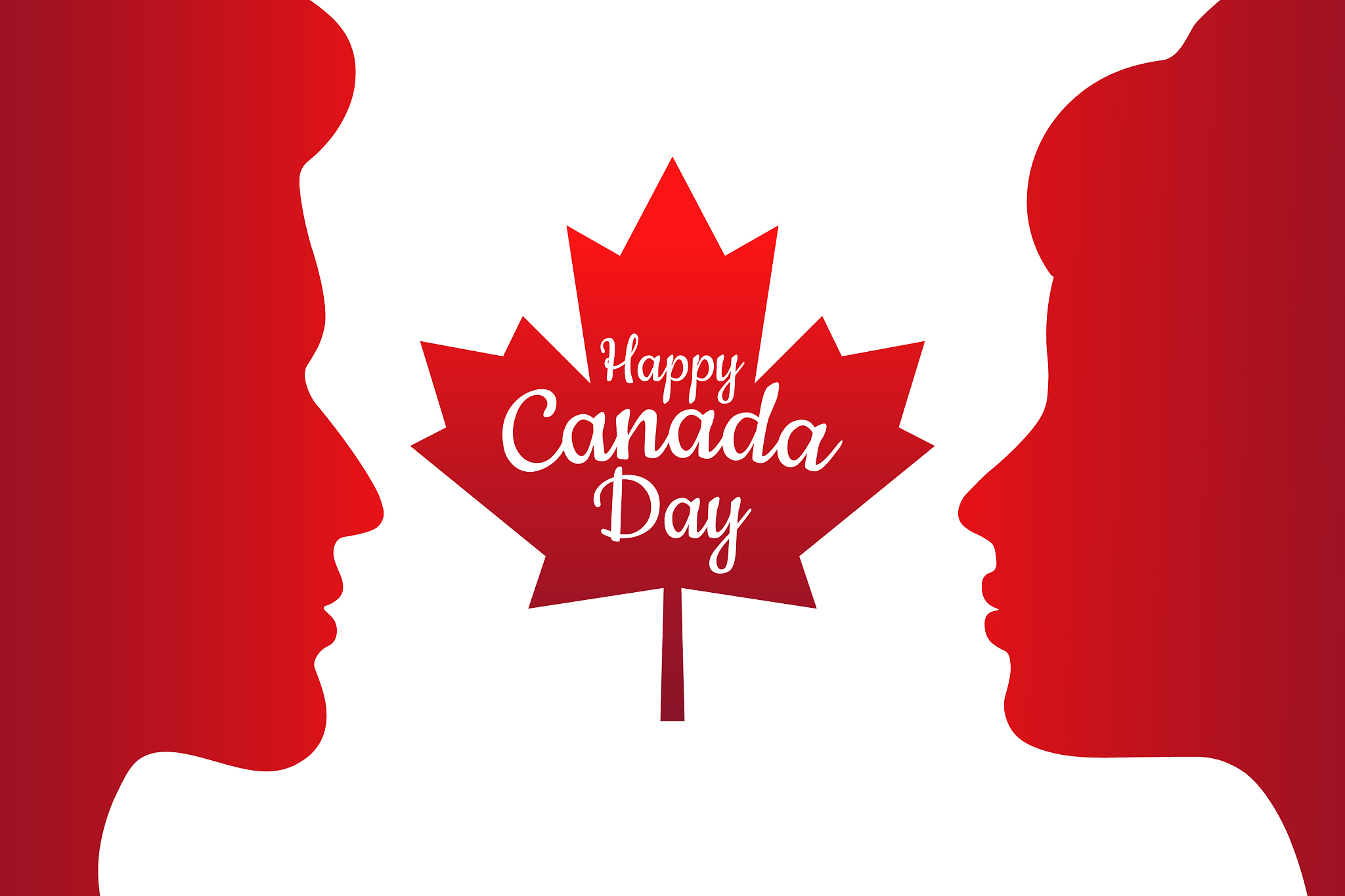 happy canada day july 1 holiday concept