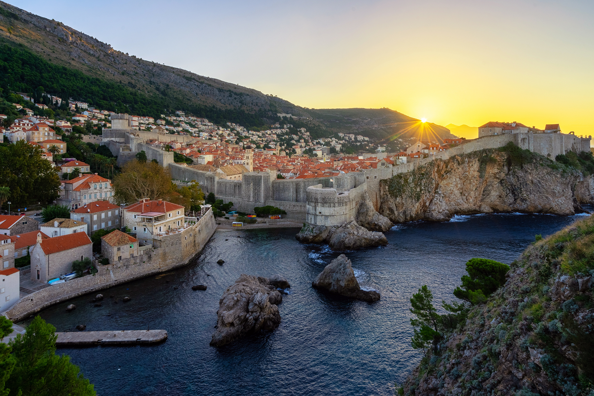 landscape of dubrovnik, croatia