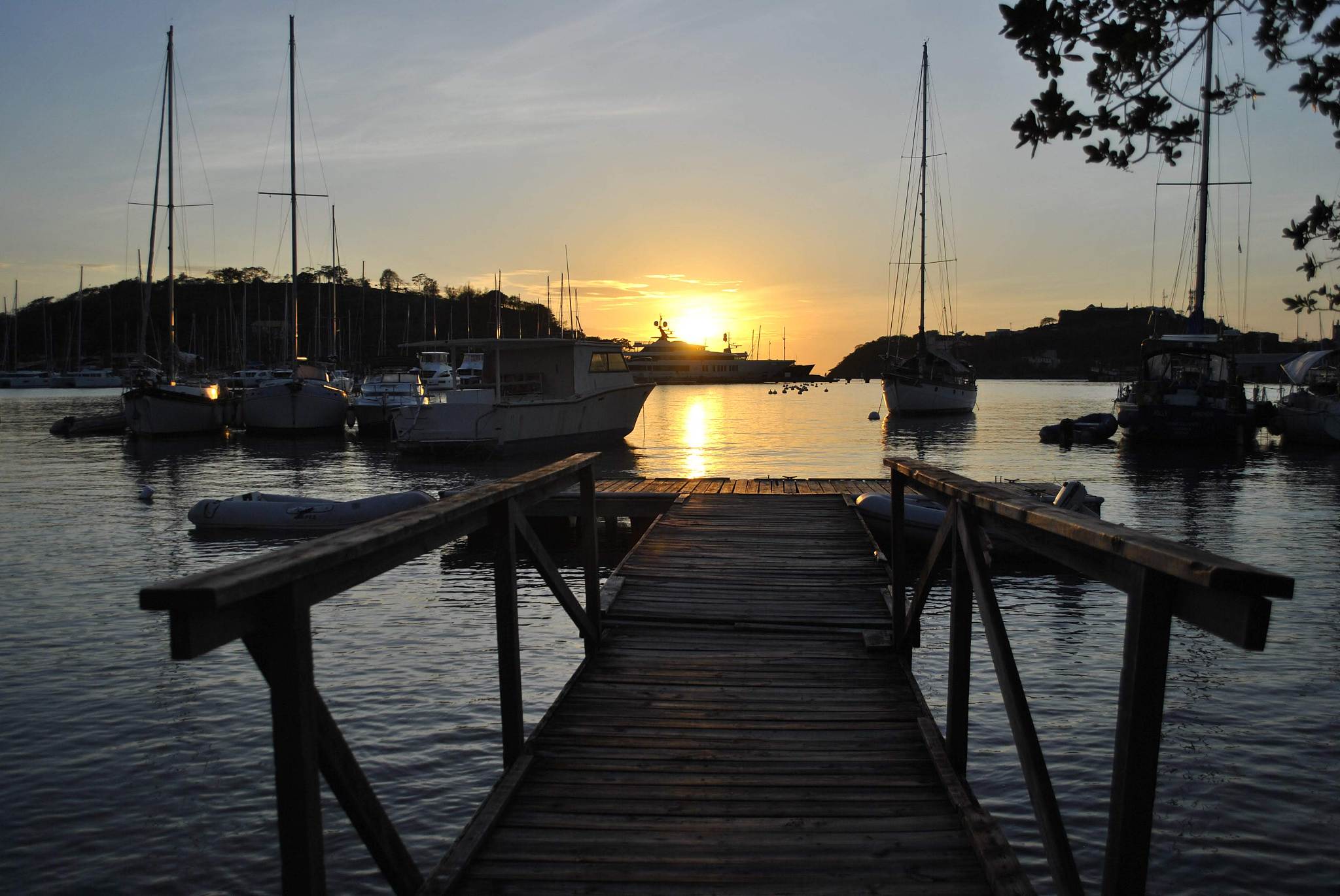 dock sunset