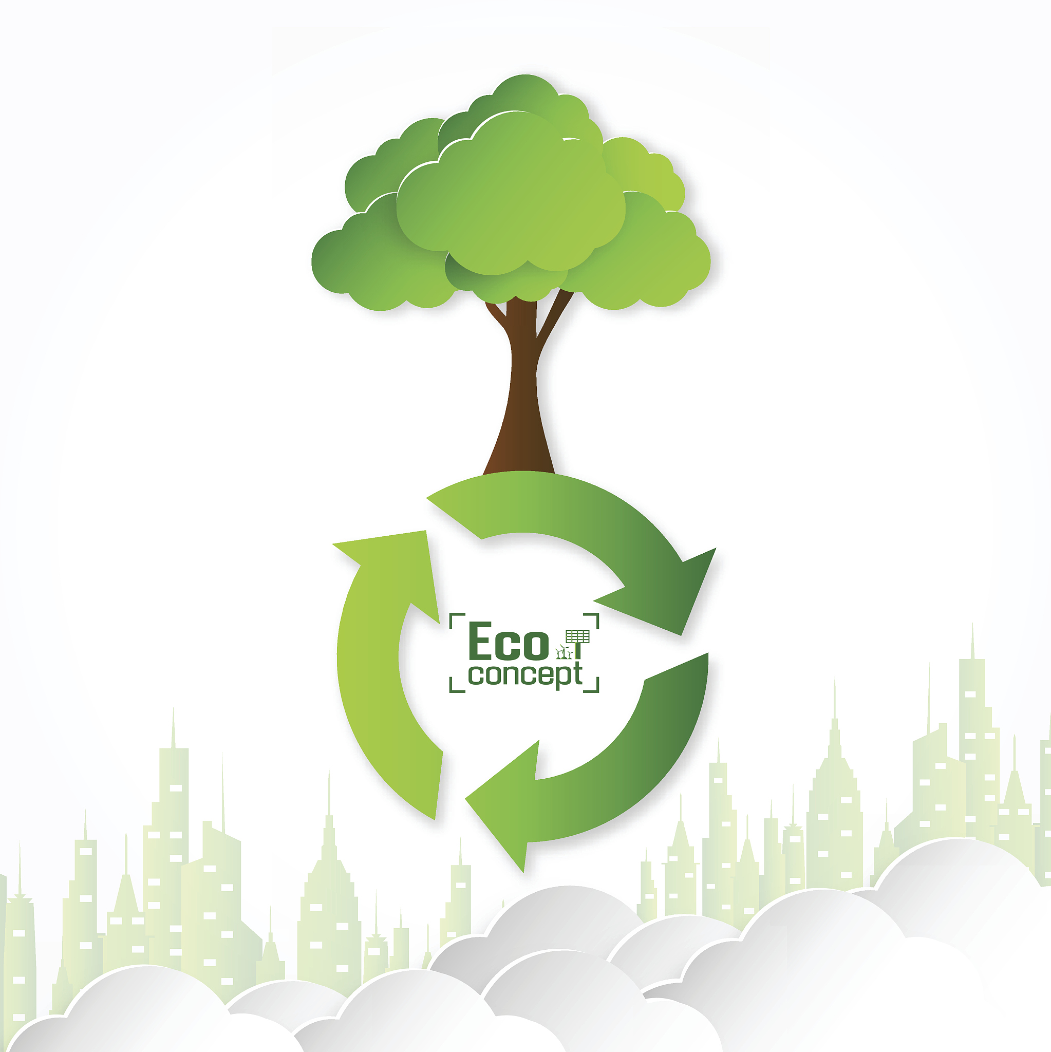 ecology concept. save world vector illustration
