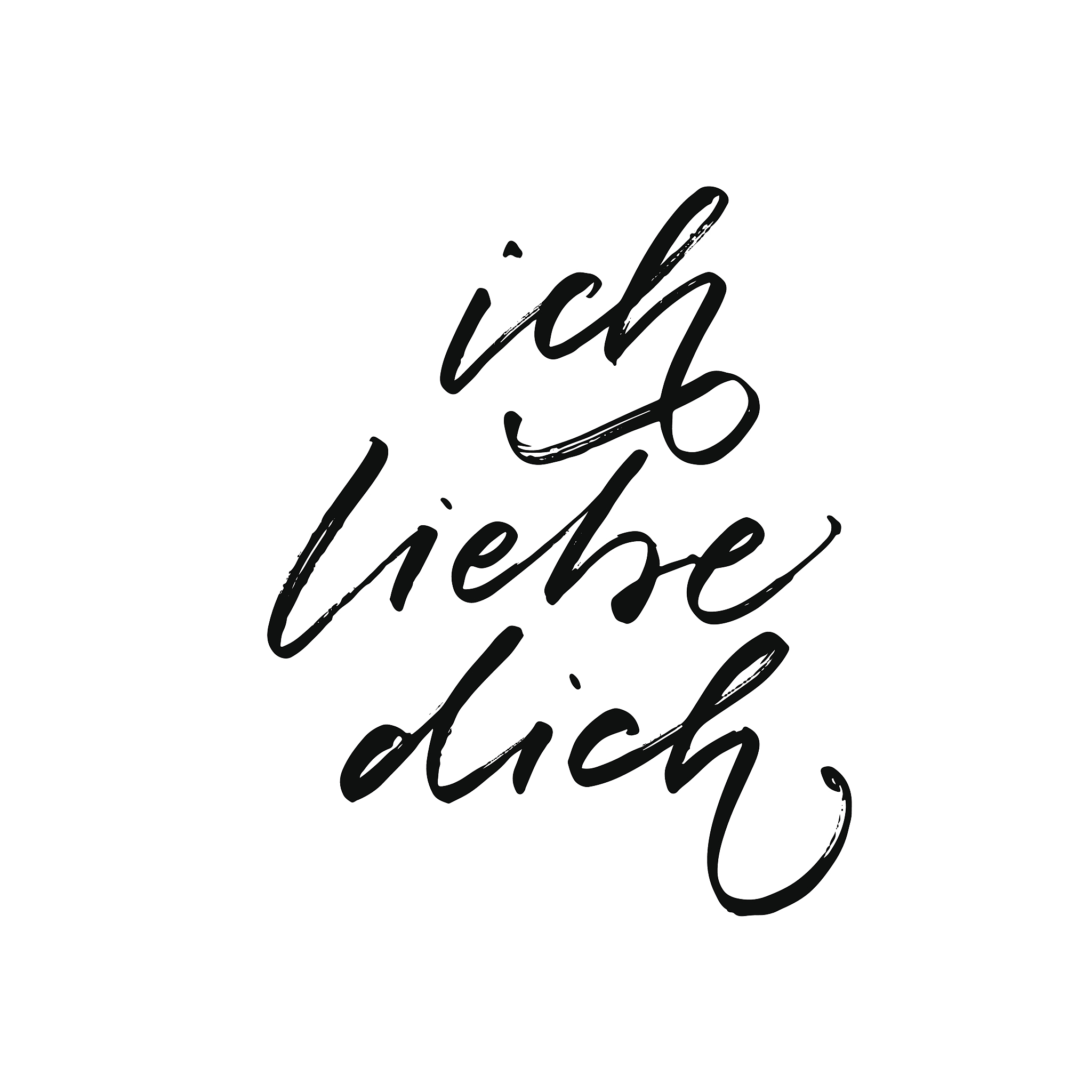 ich liebe dich card.