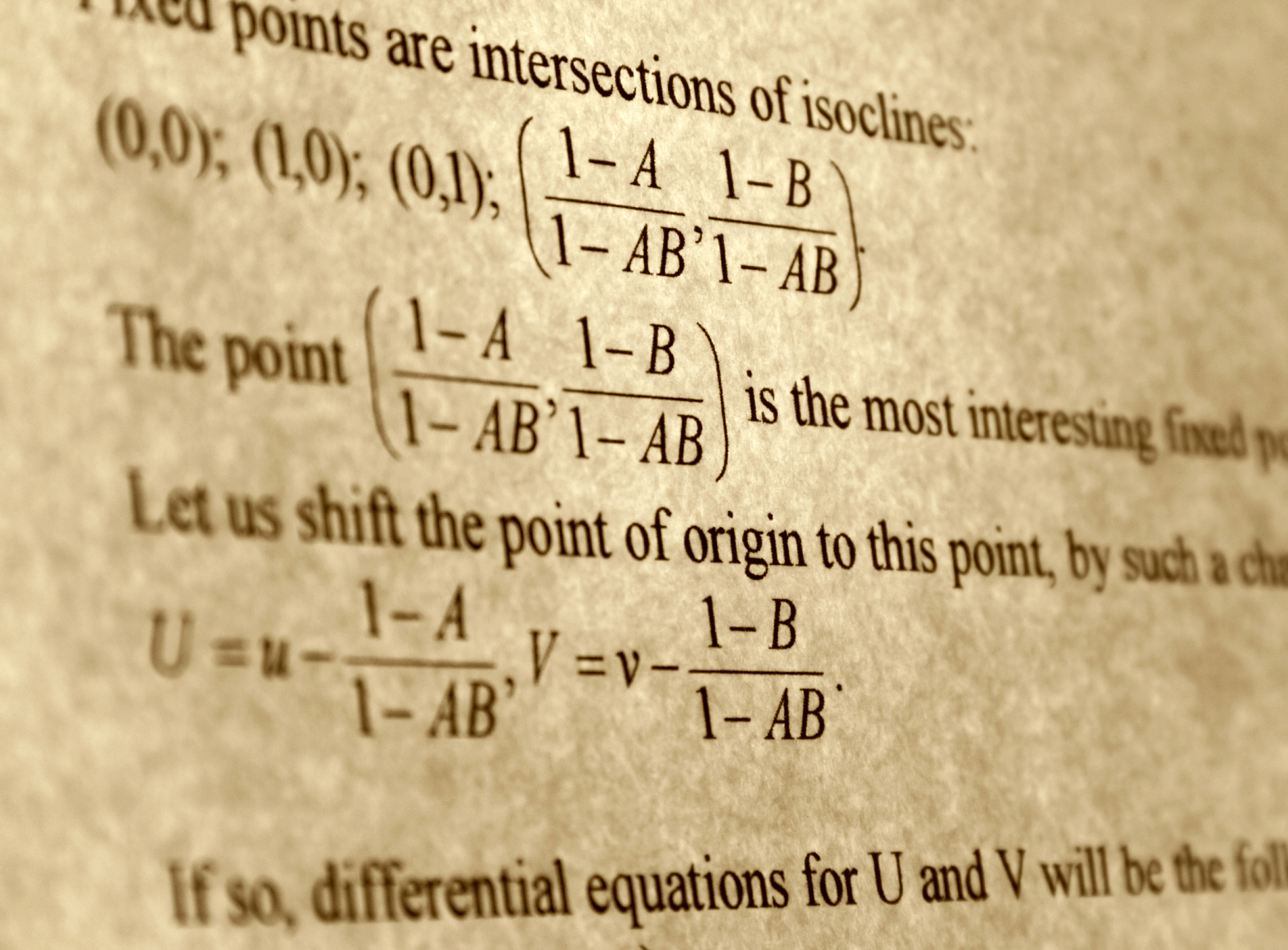 mathematical abstract text red tint.