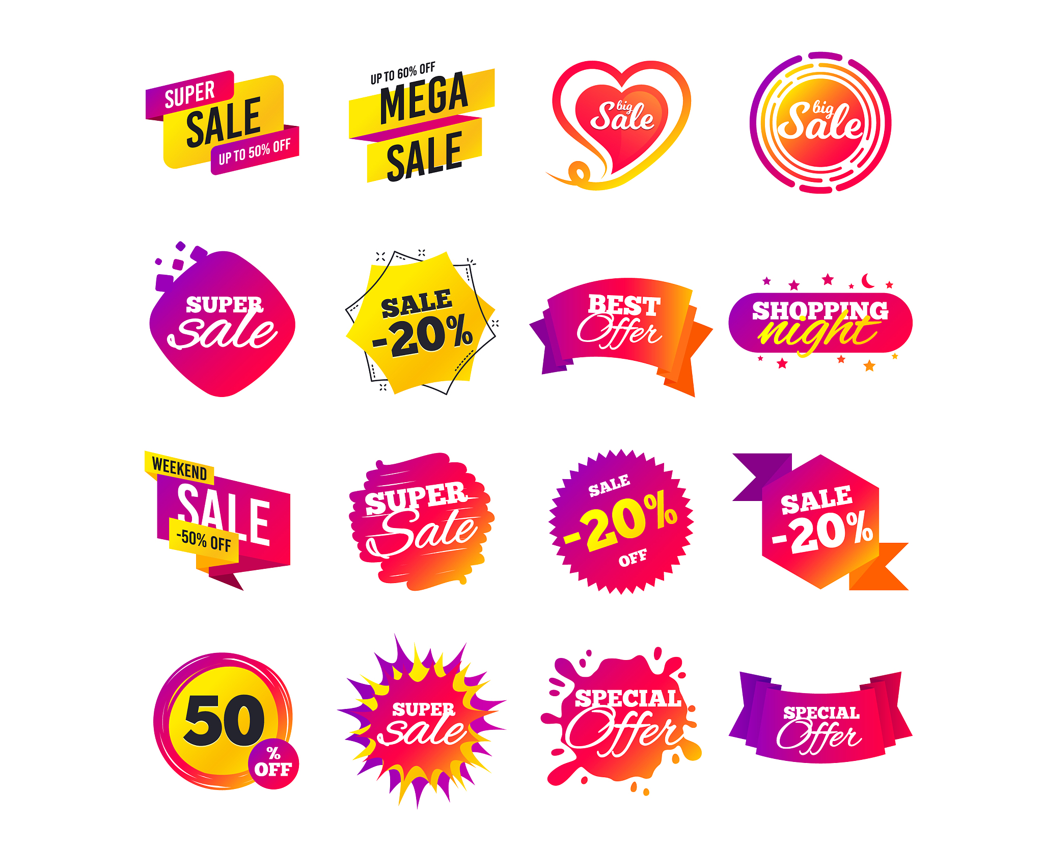 sale banner templates special offer tags