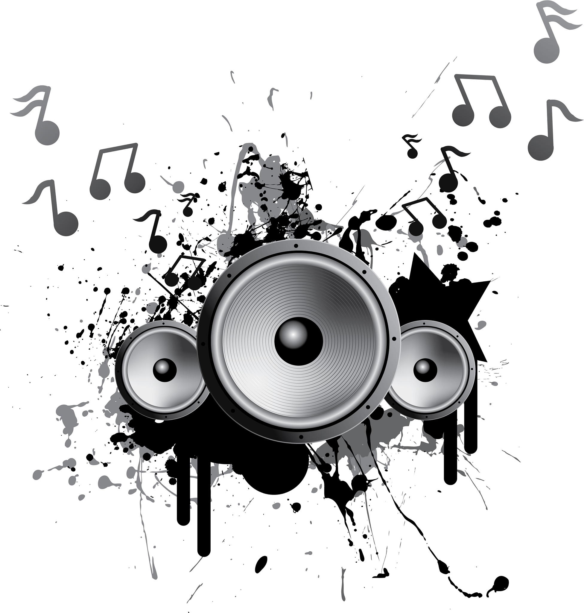 speakers playing music