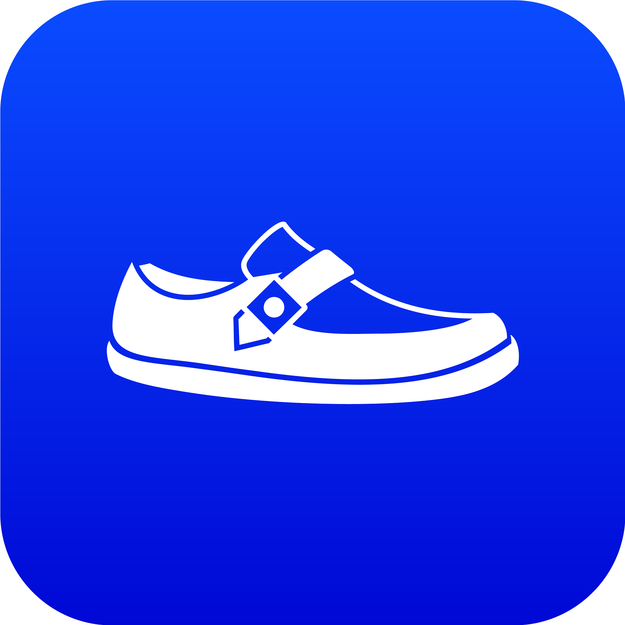 men moccasin icon digital blue