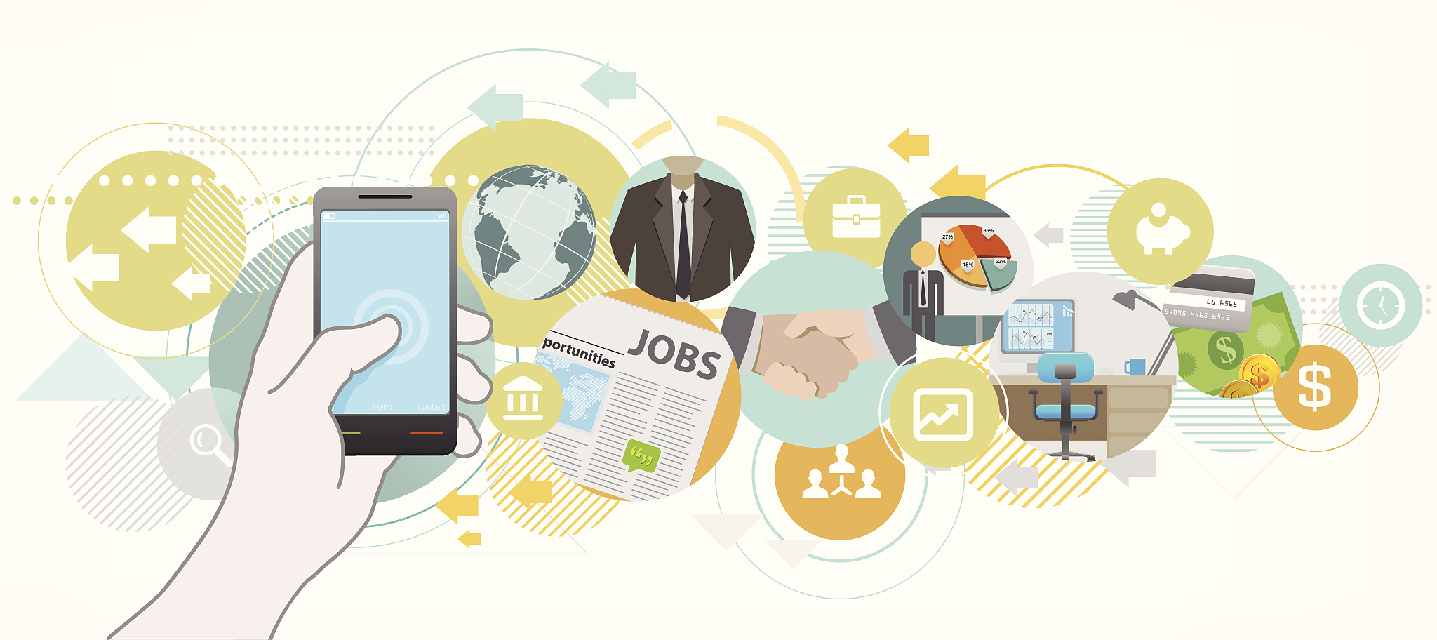searching job by mobile