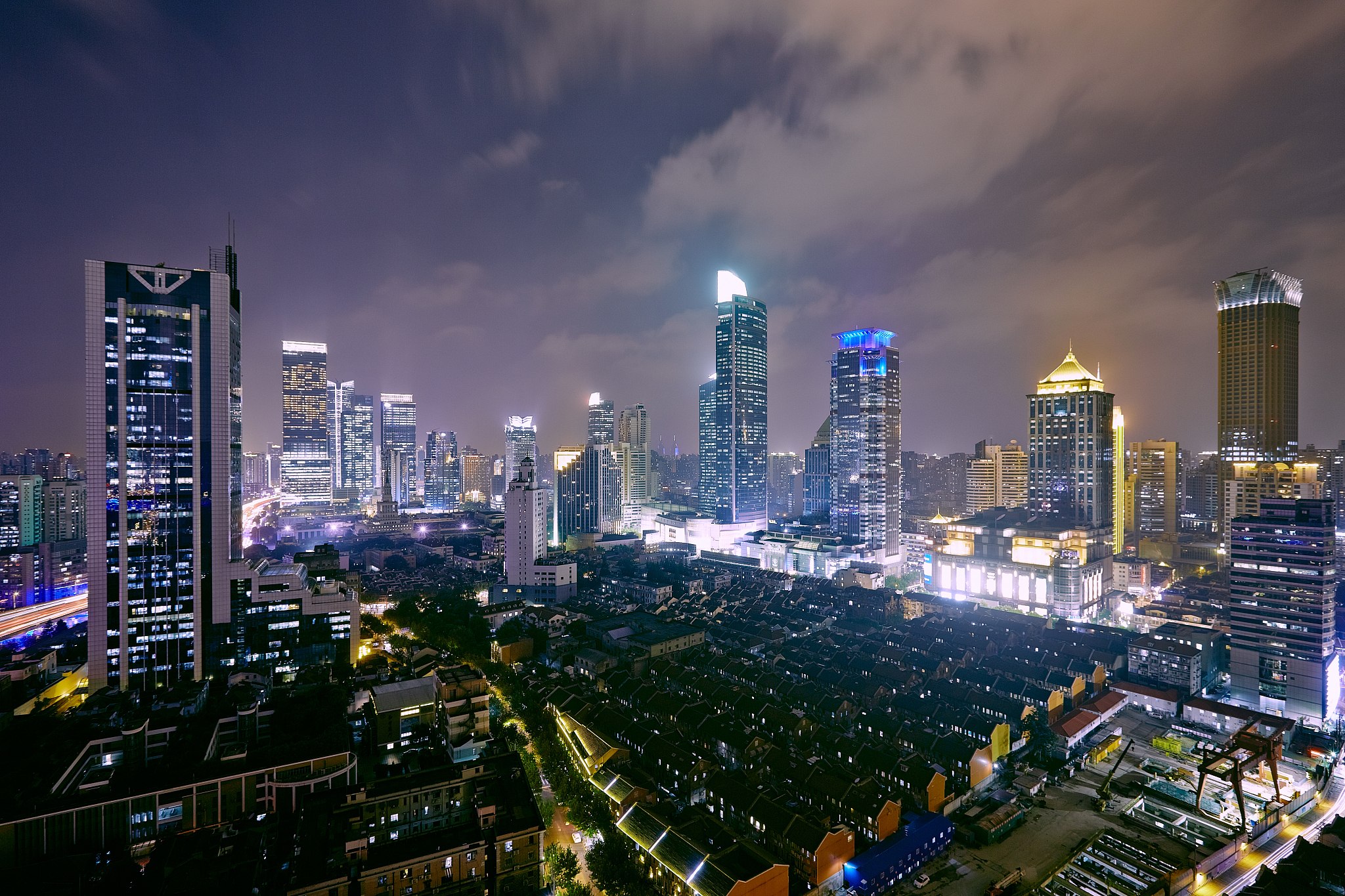 block in night