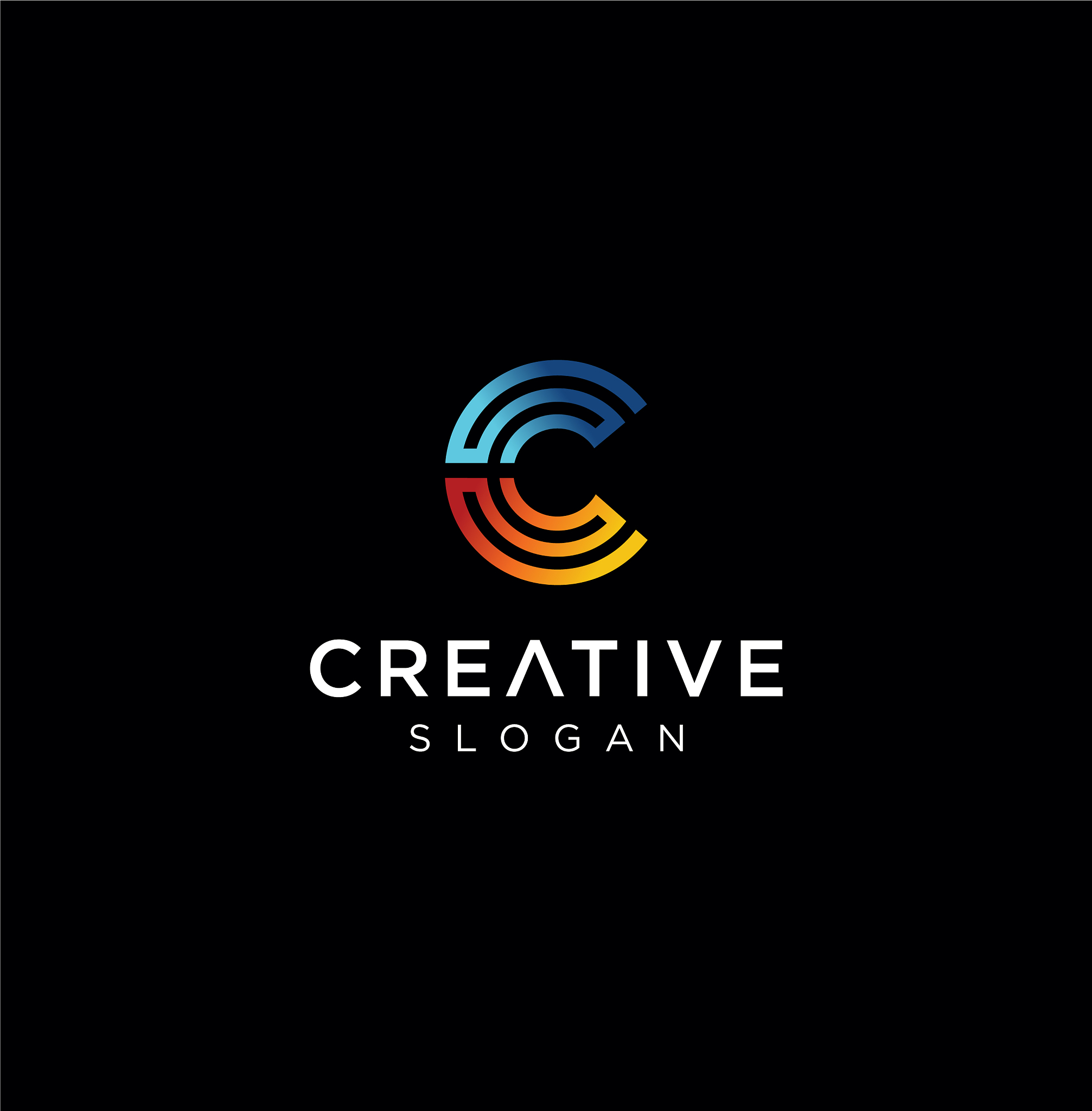 circle letter c tech logo tech design inspiration