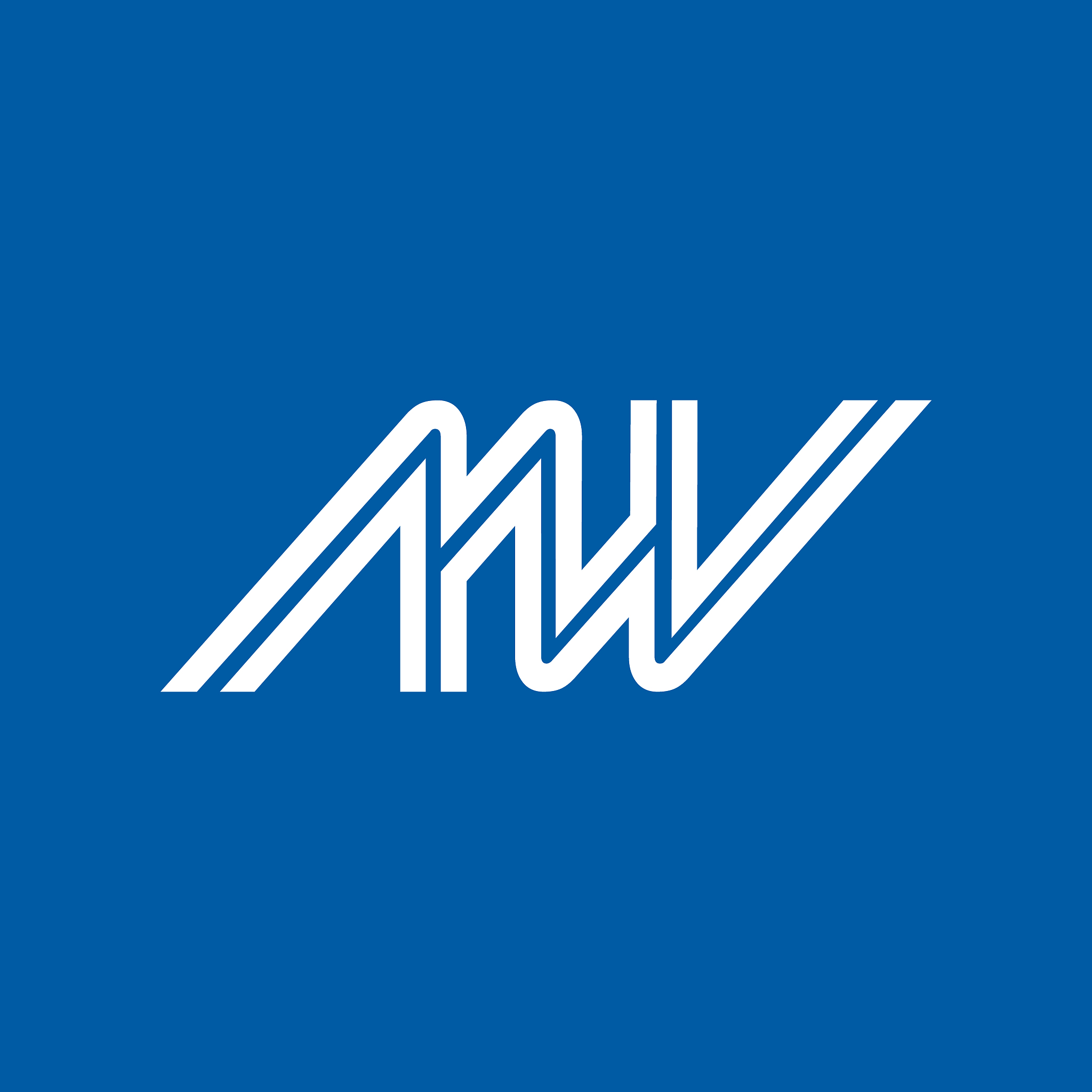 letter mw icon logo vector
