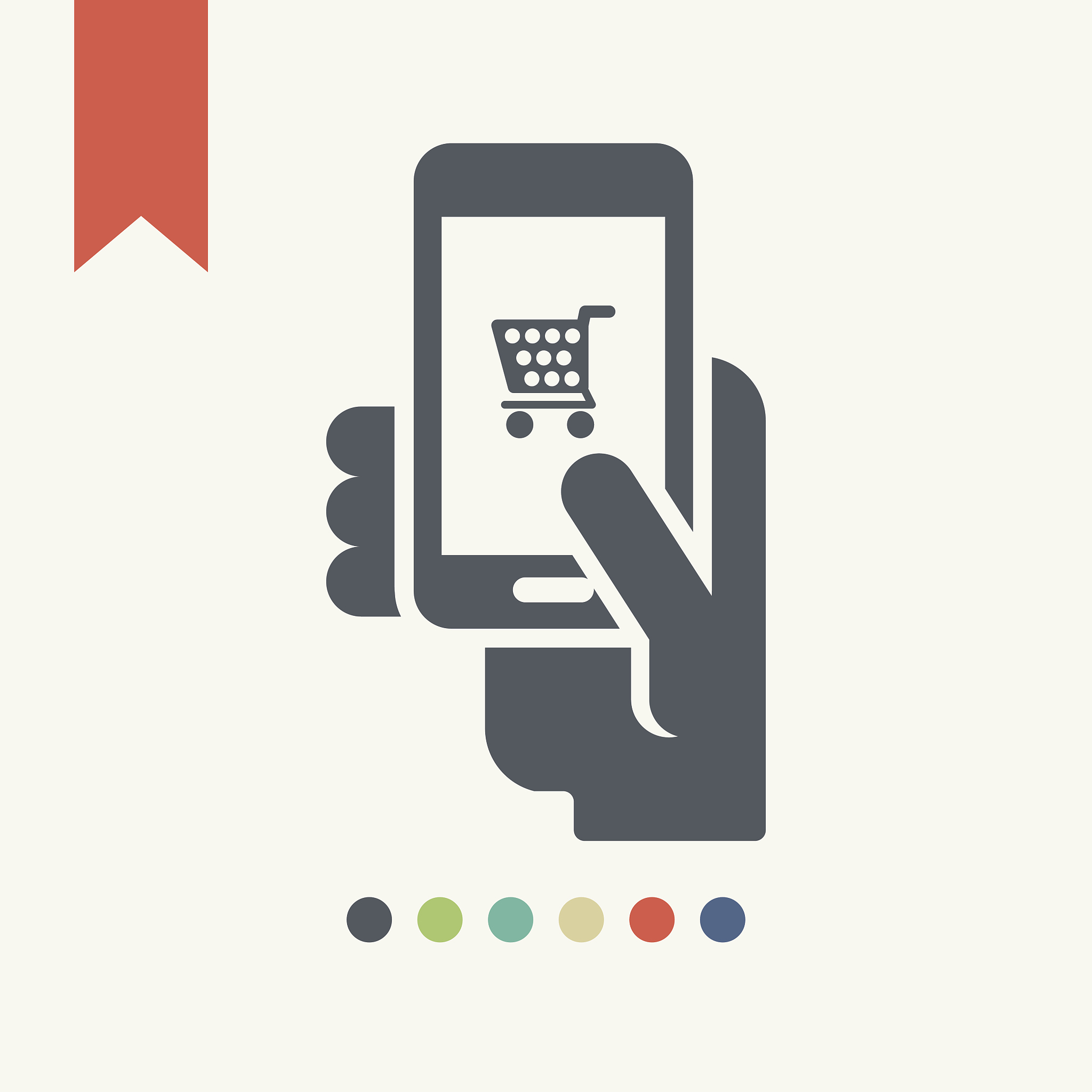 mobile shopping icon