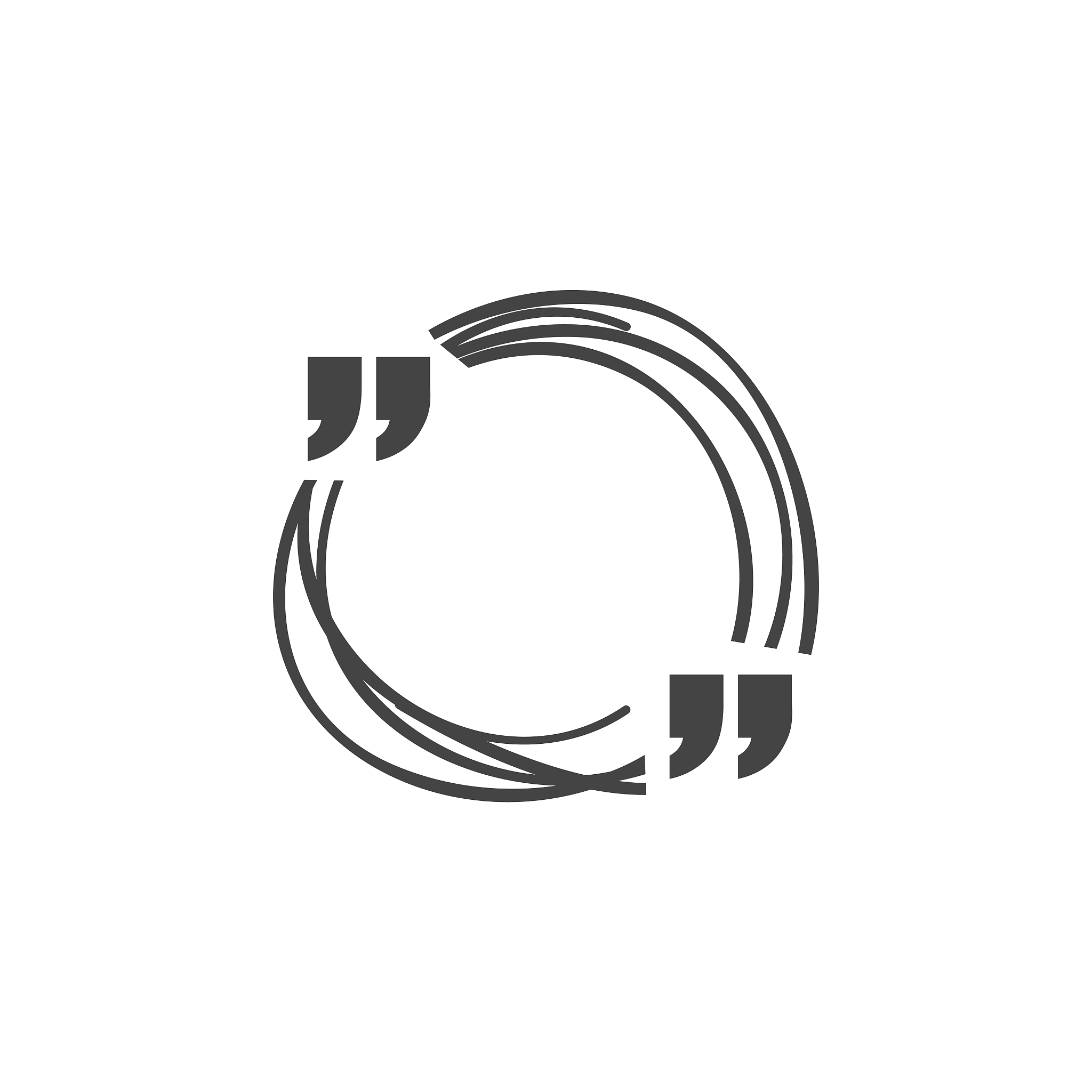 quote design. quotation template in quotes. vector banner illust