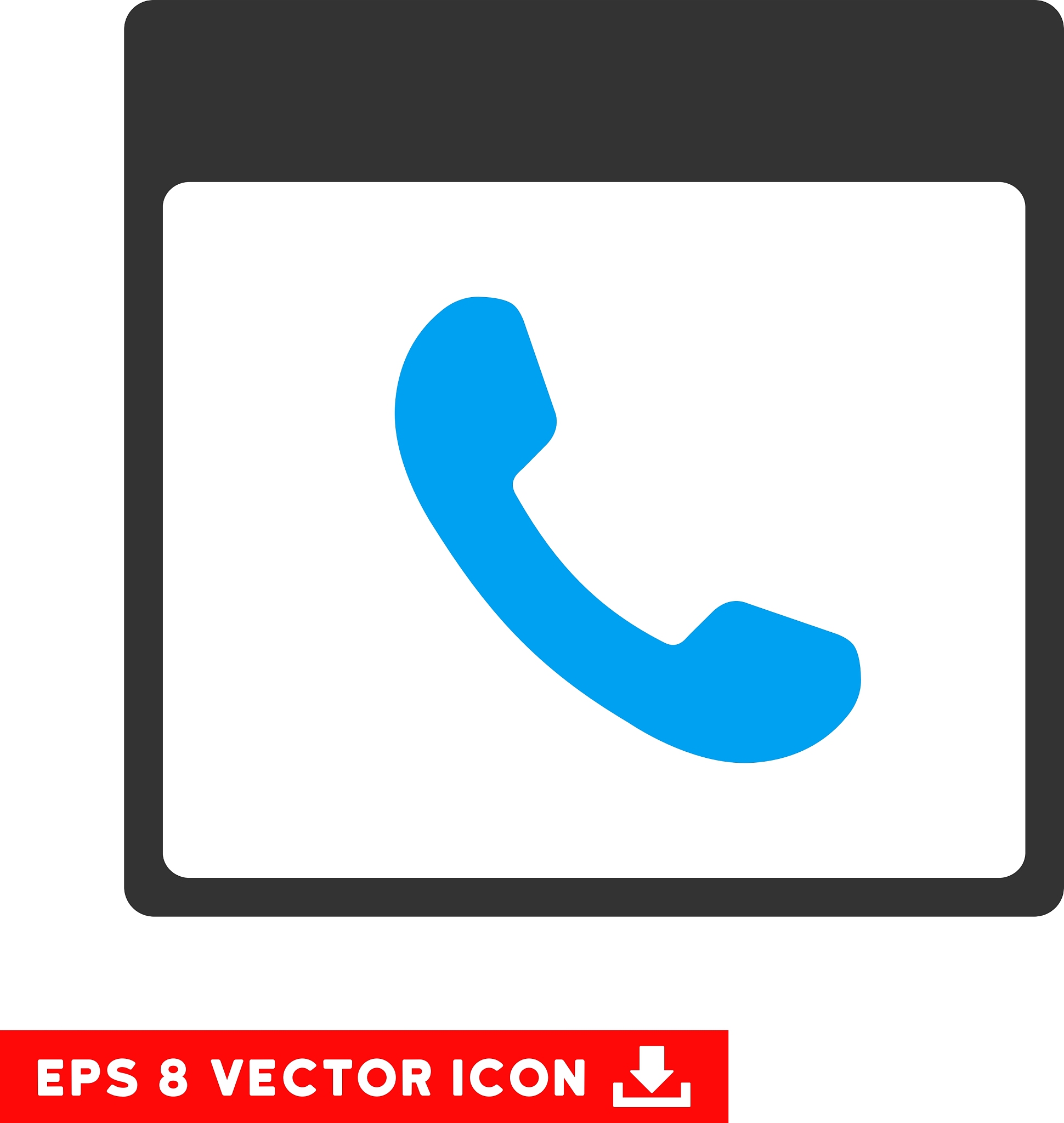 phone calendar page eps icon