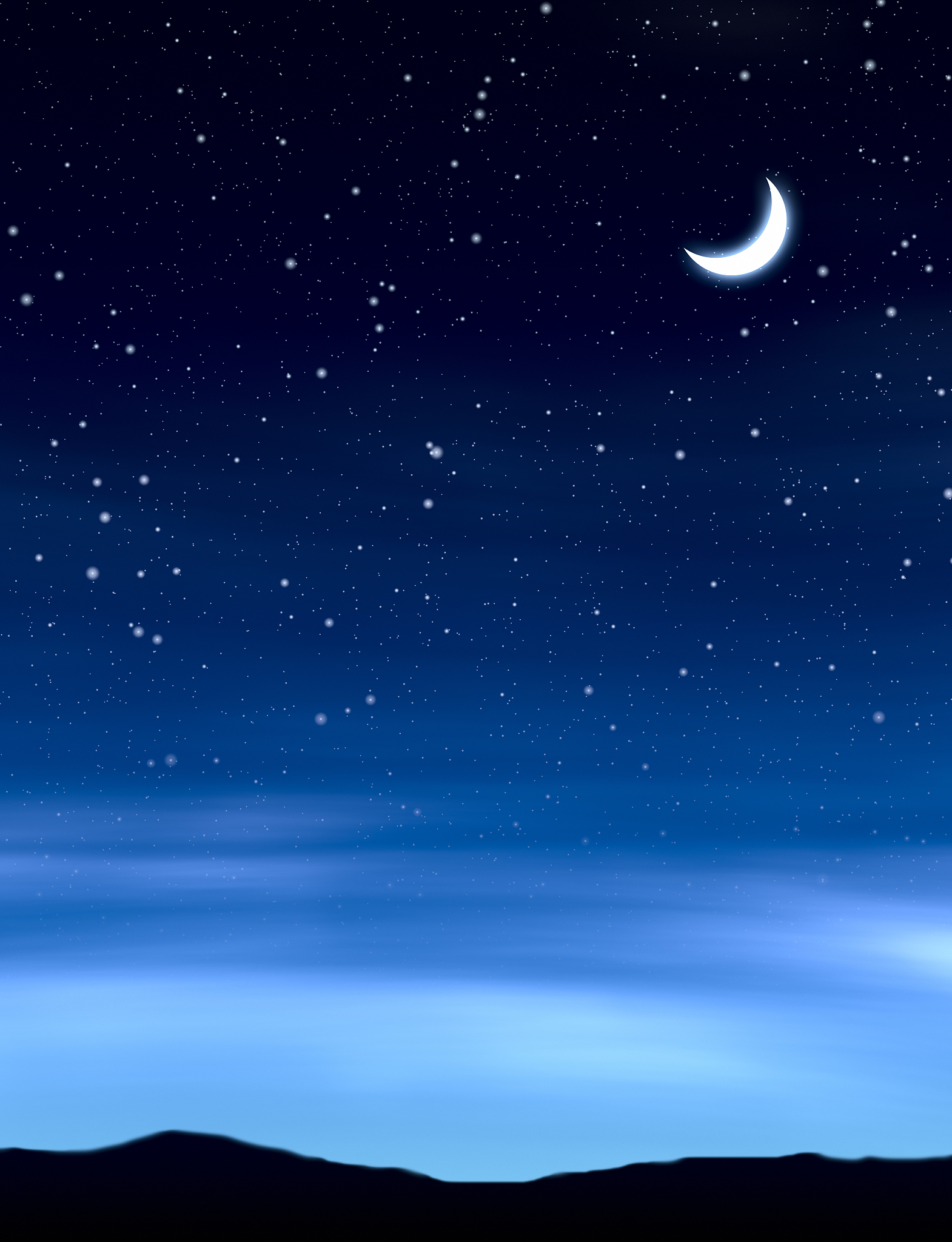 夜空下的美景