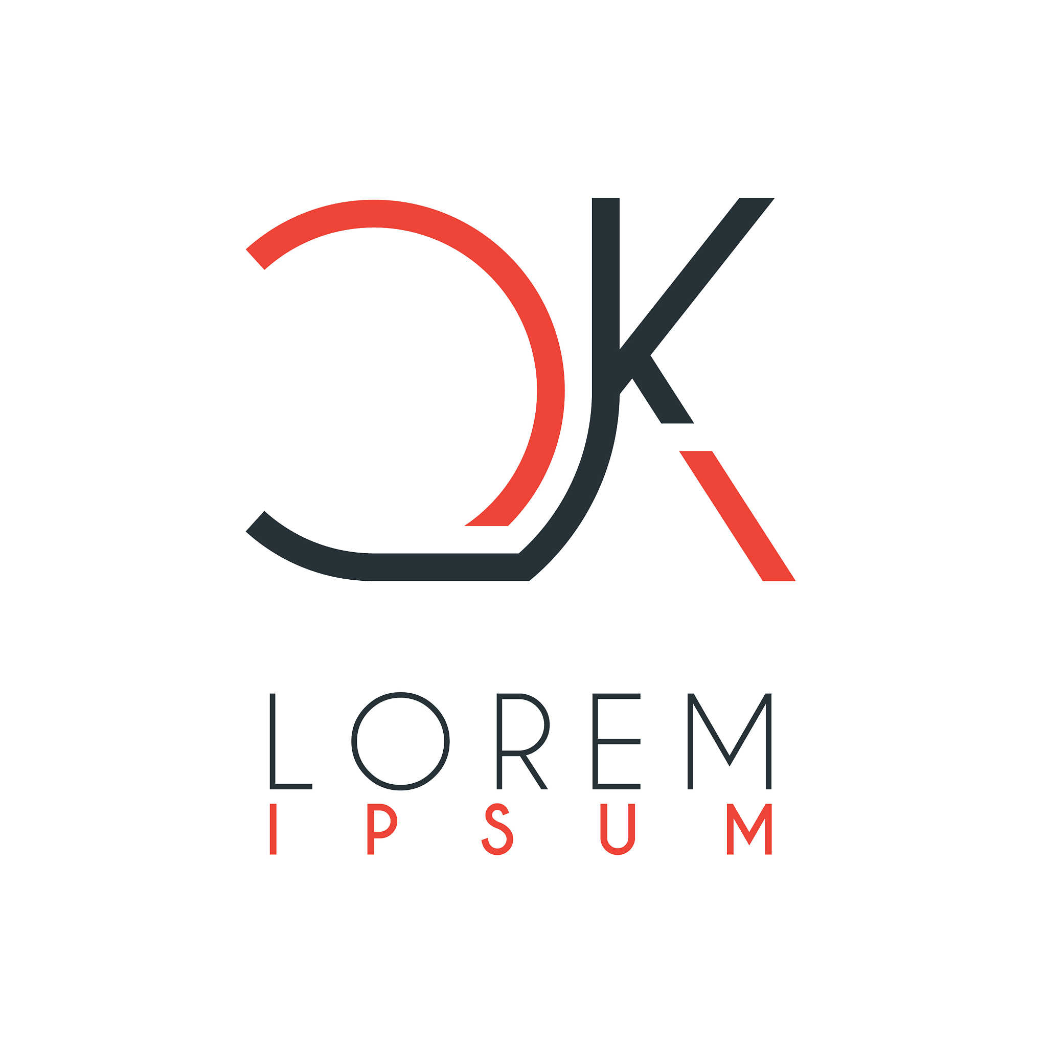 the logo between letter c and letter k or ck