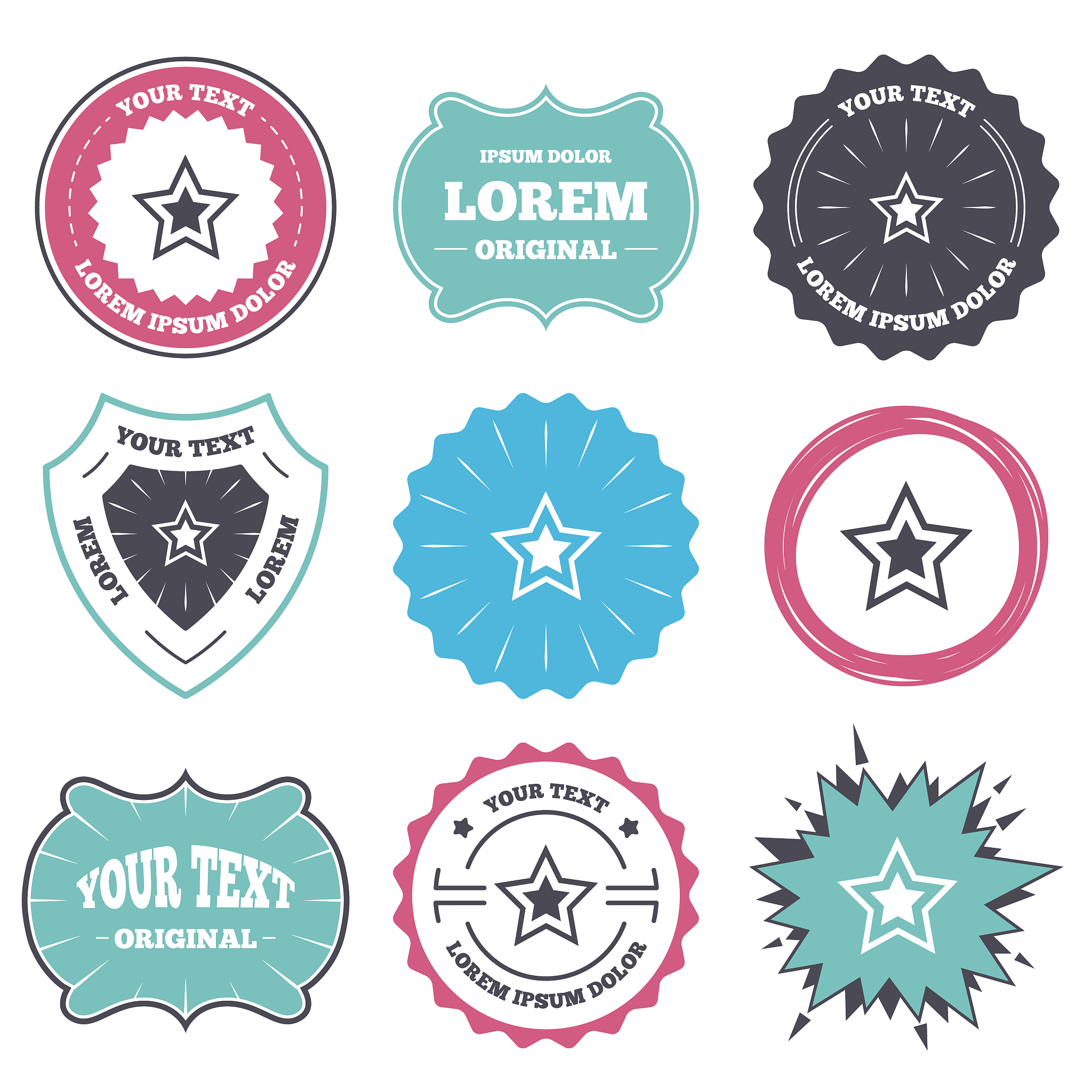 star sign icon. favorite button. navigation.
