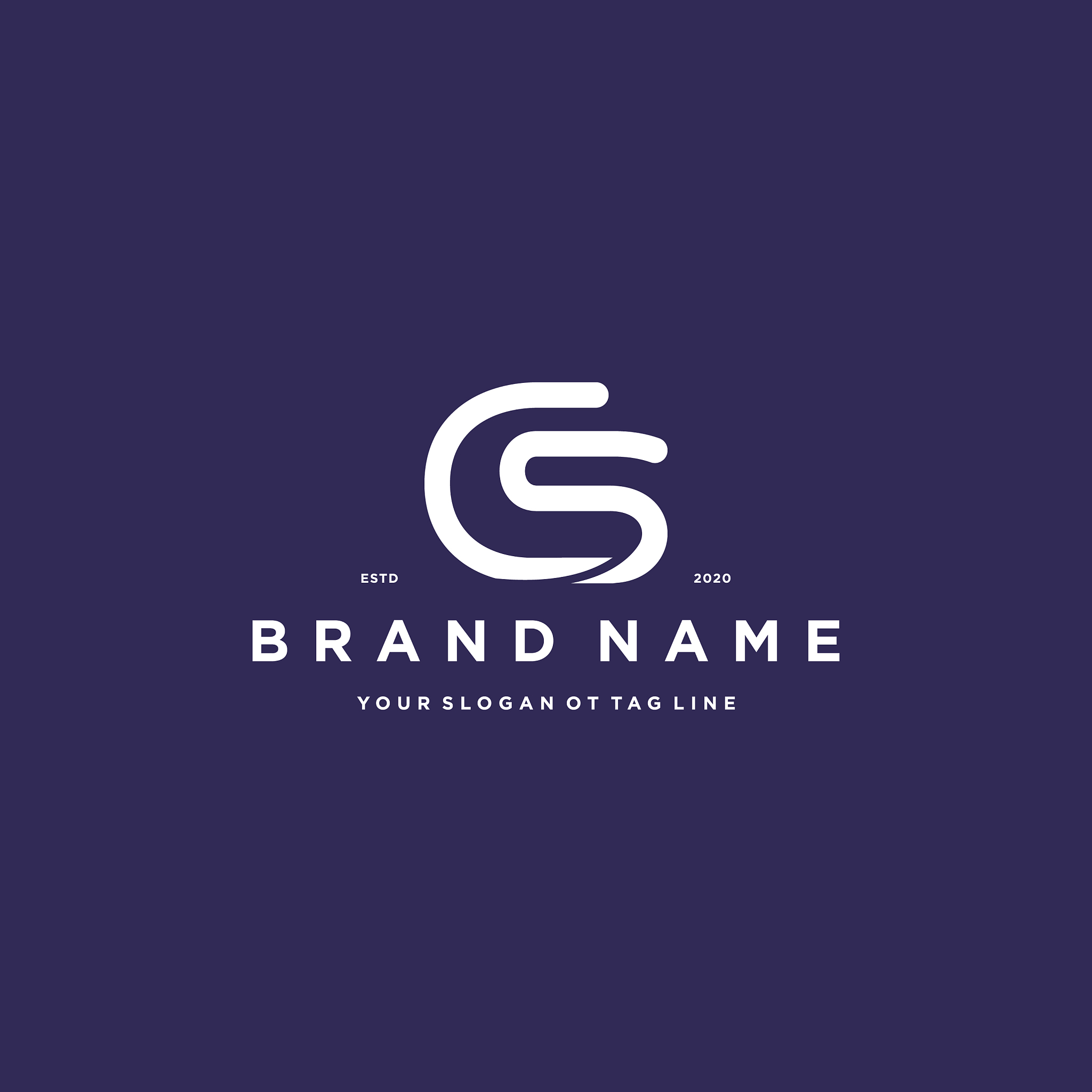letter cs logo design