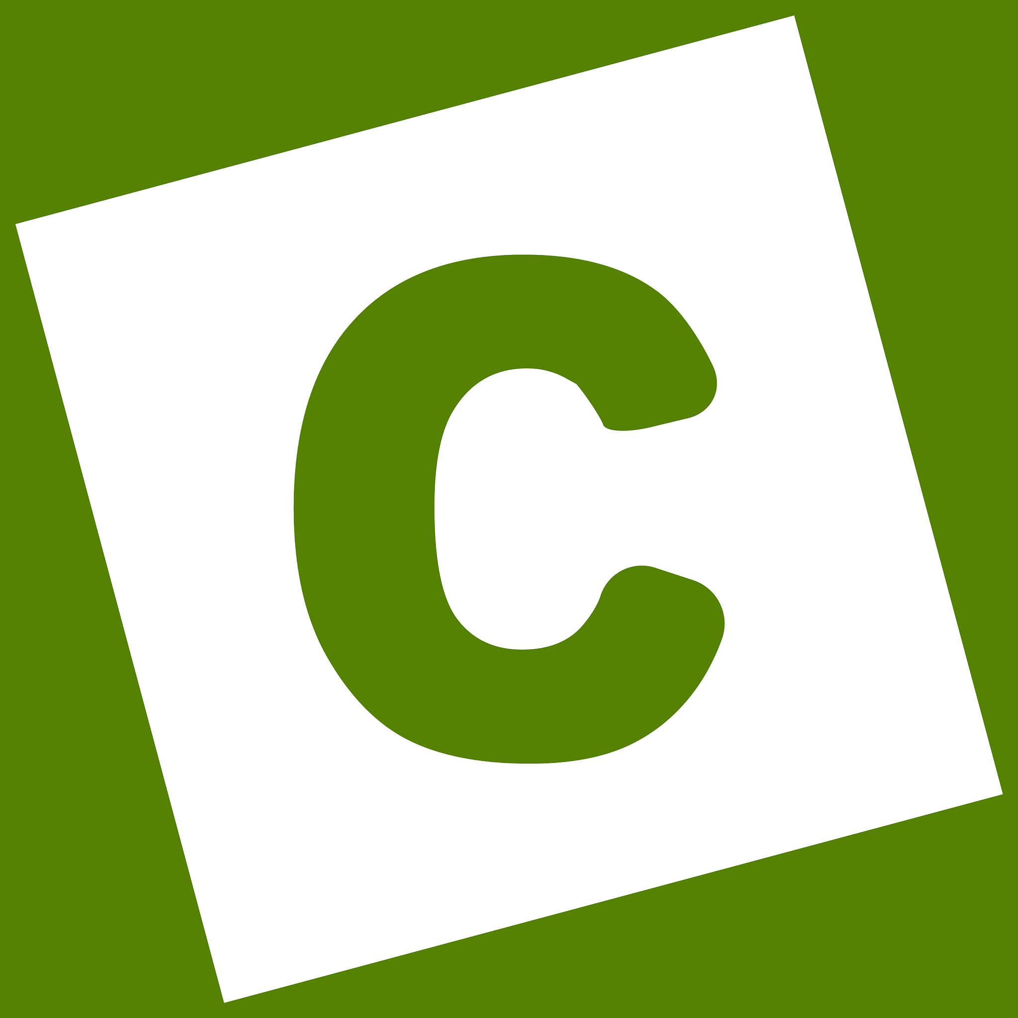 letter c sign design template element