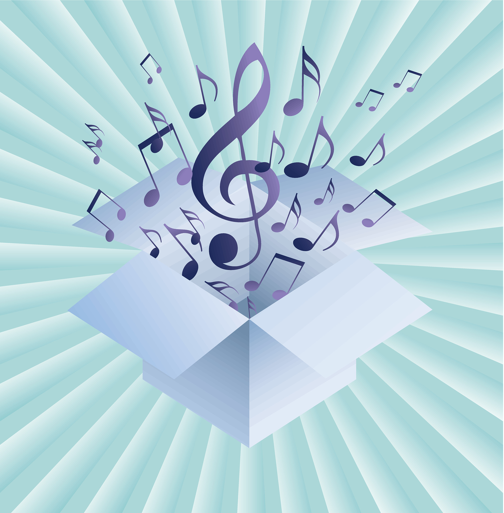 abstract music background with musical notes, eps10