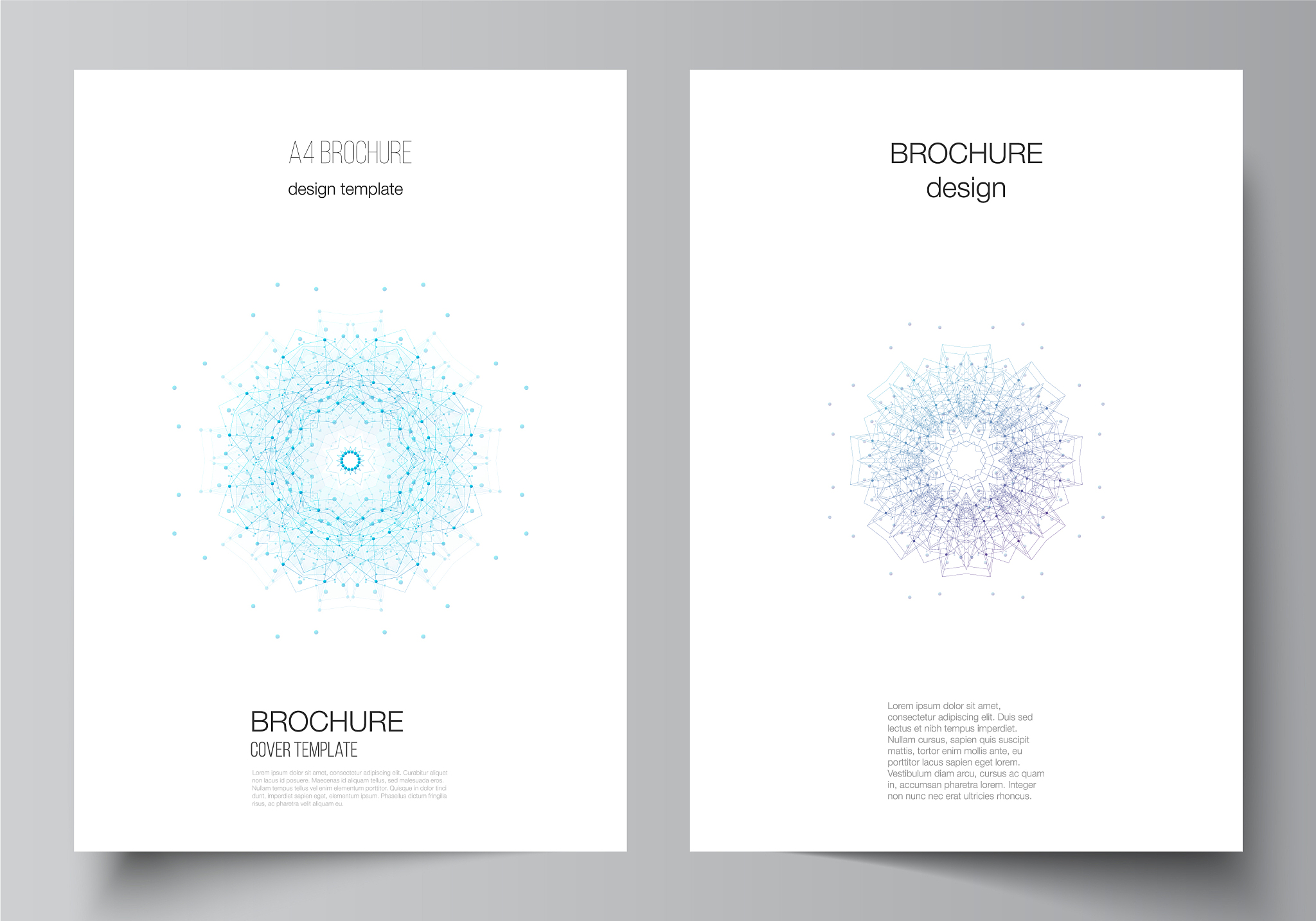 layout a4 format modern cover mockup