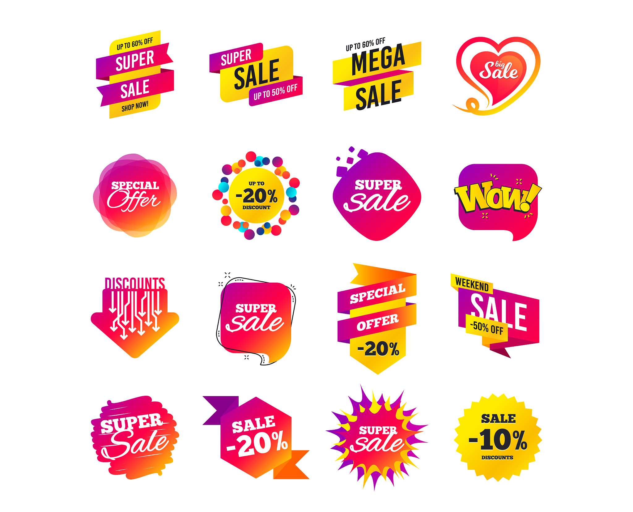 sale banner templates special offer tags