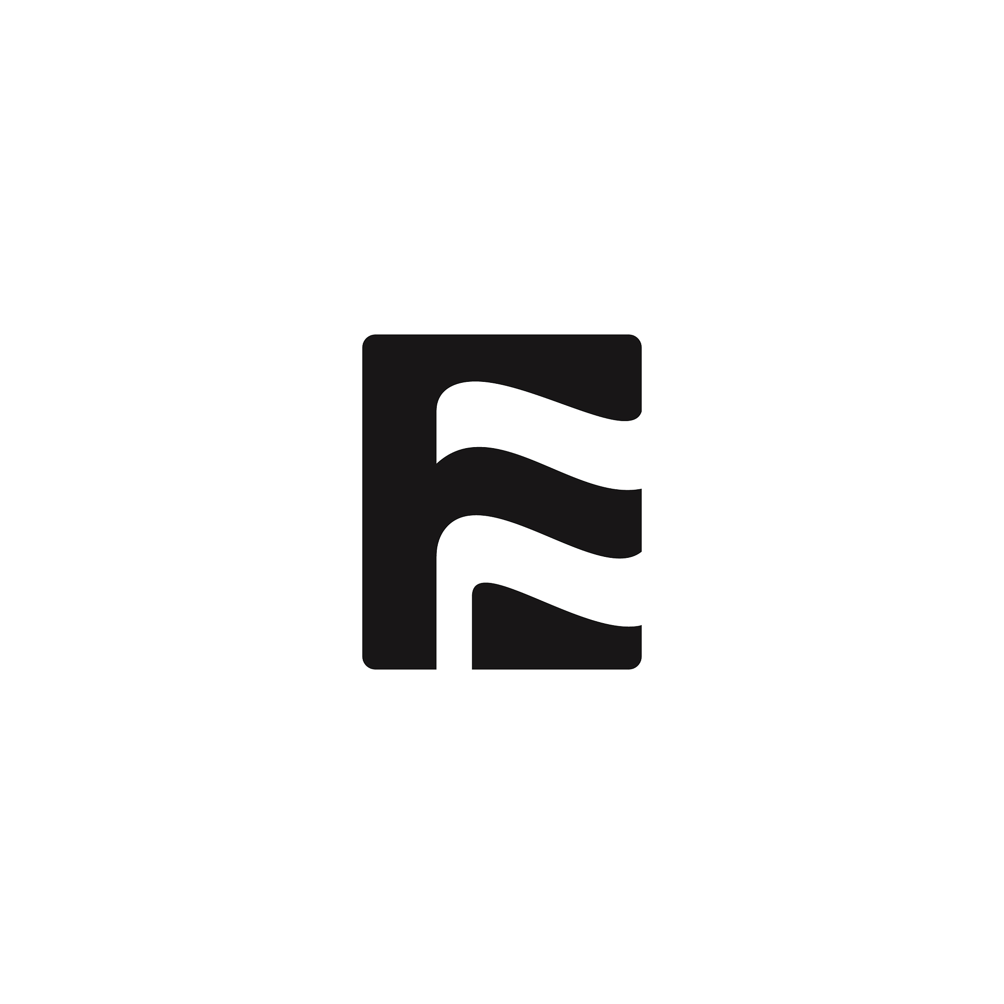 initial letter e logo concept design