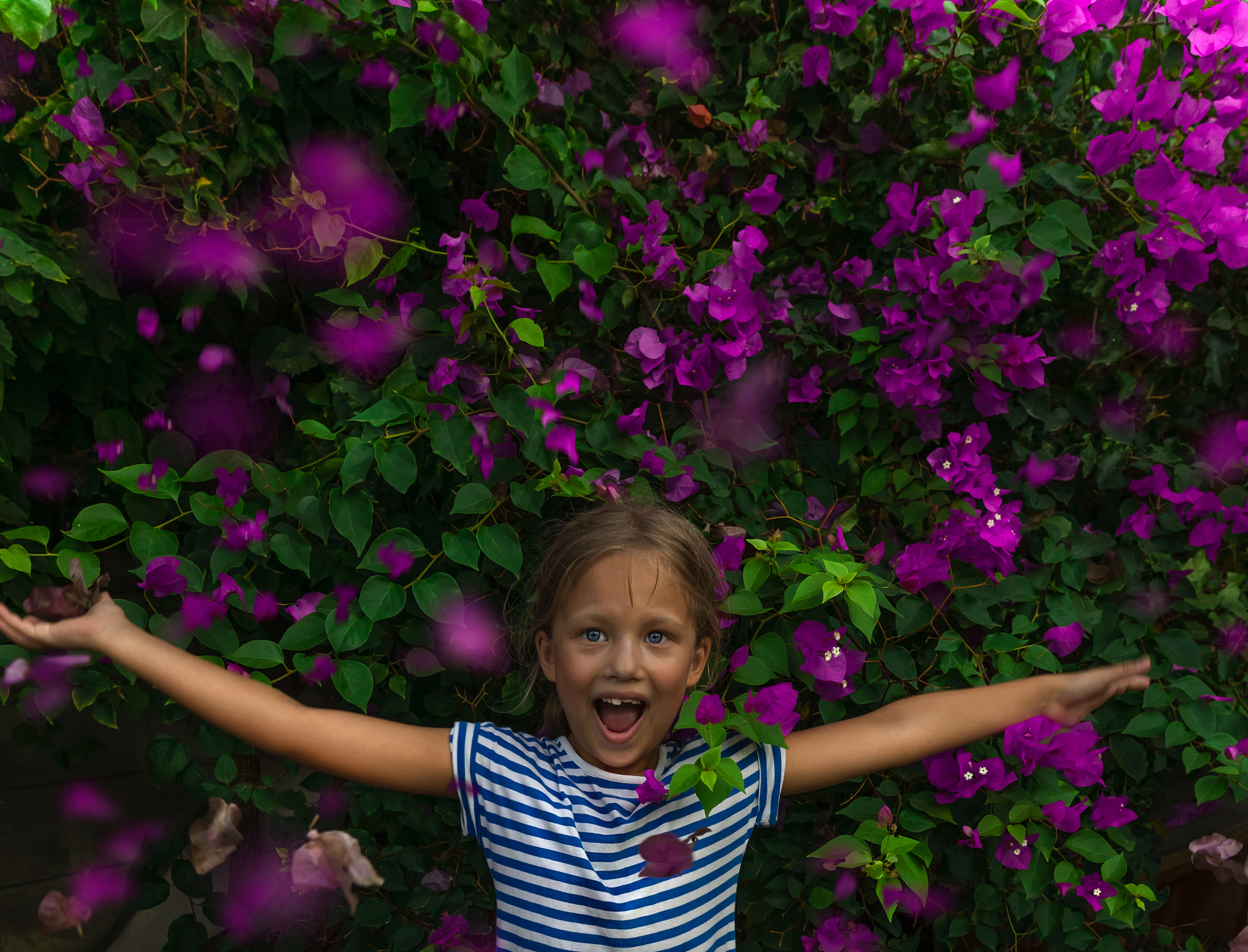 cute cheerful little girl