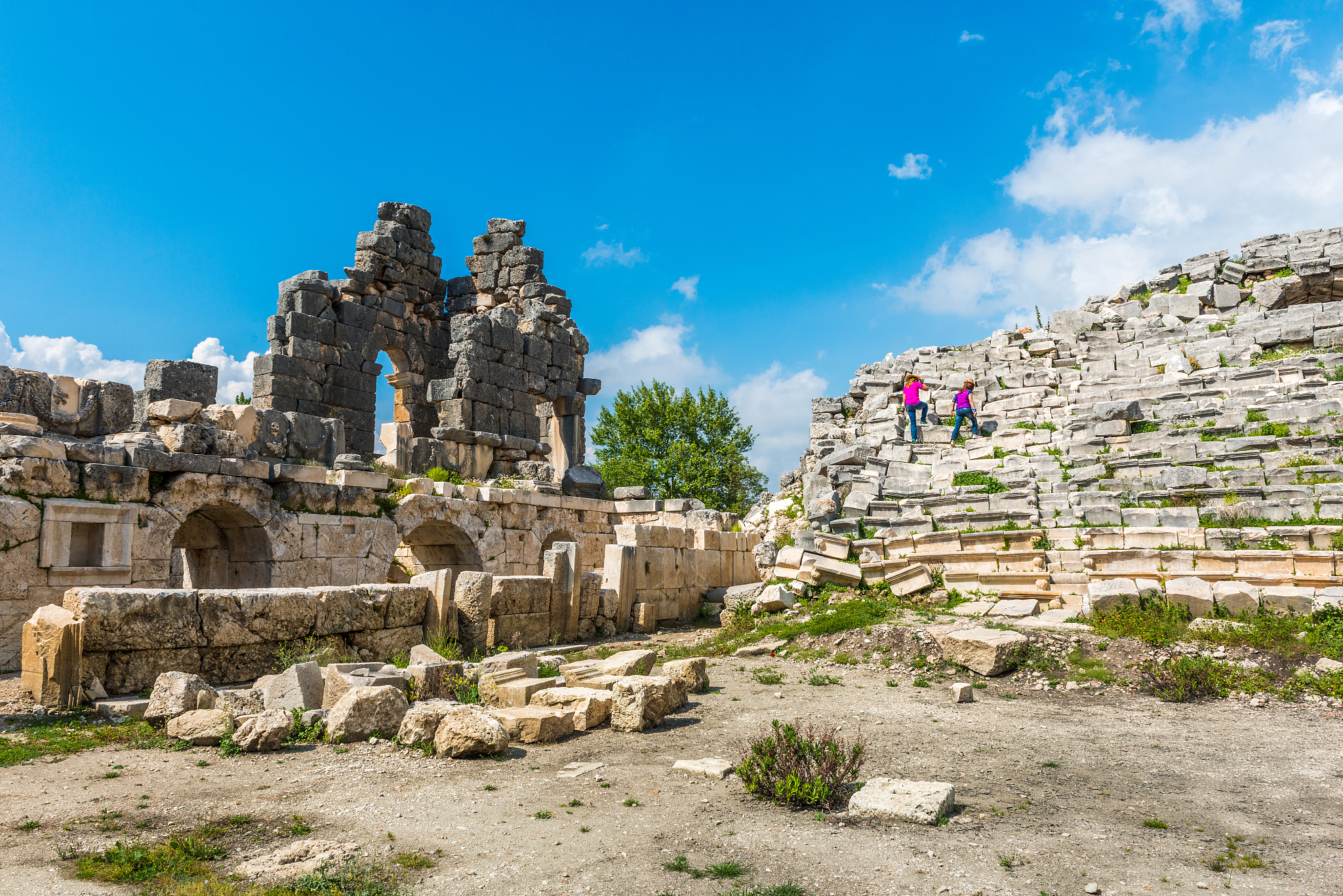 tlos ancient city from fethiye / turkey.