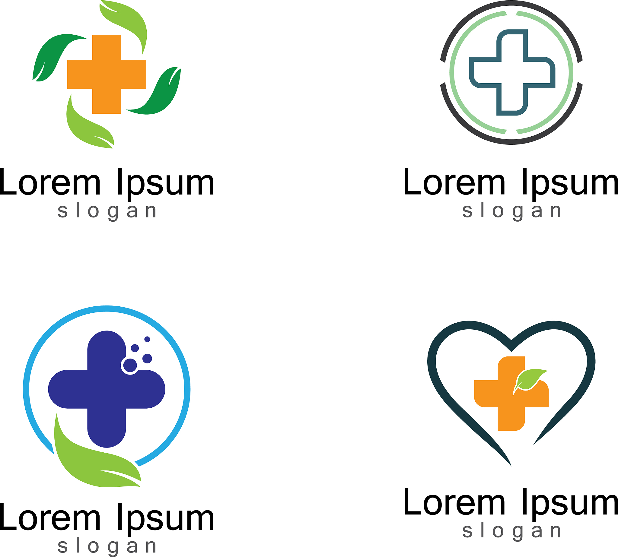 medical logo template icon