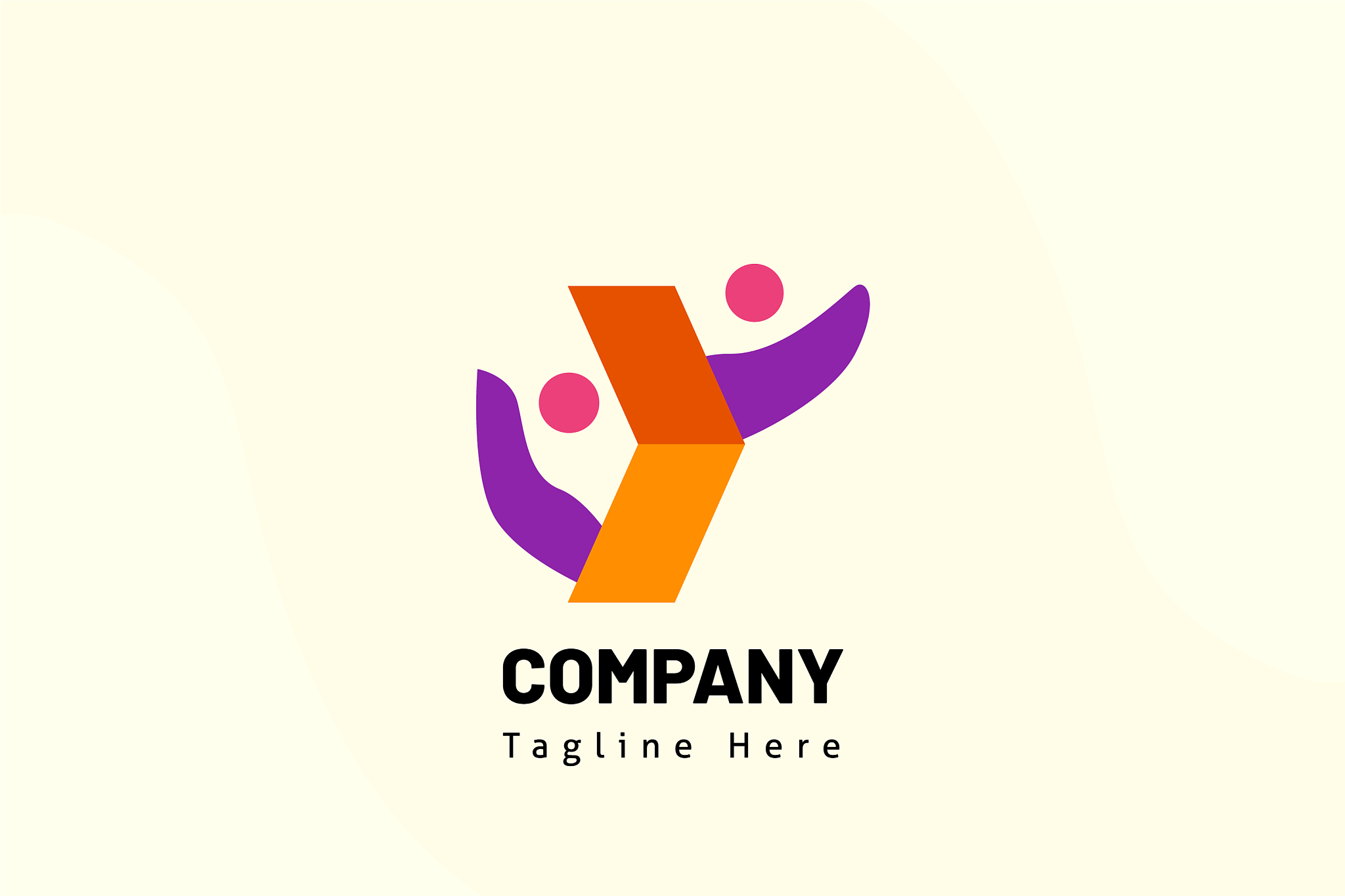 education logo template modern style