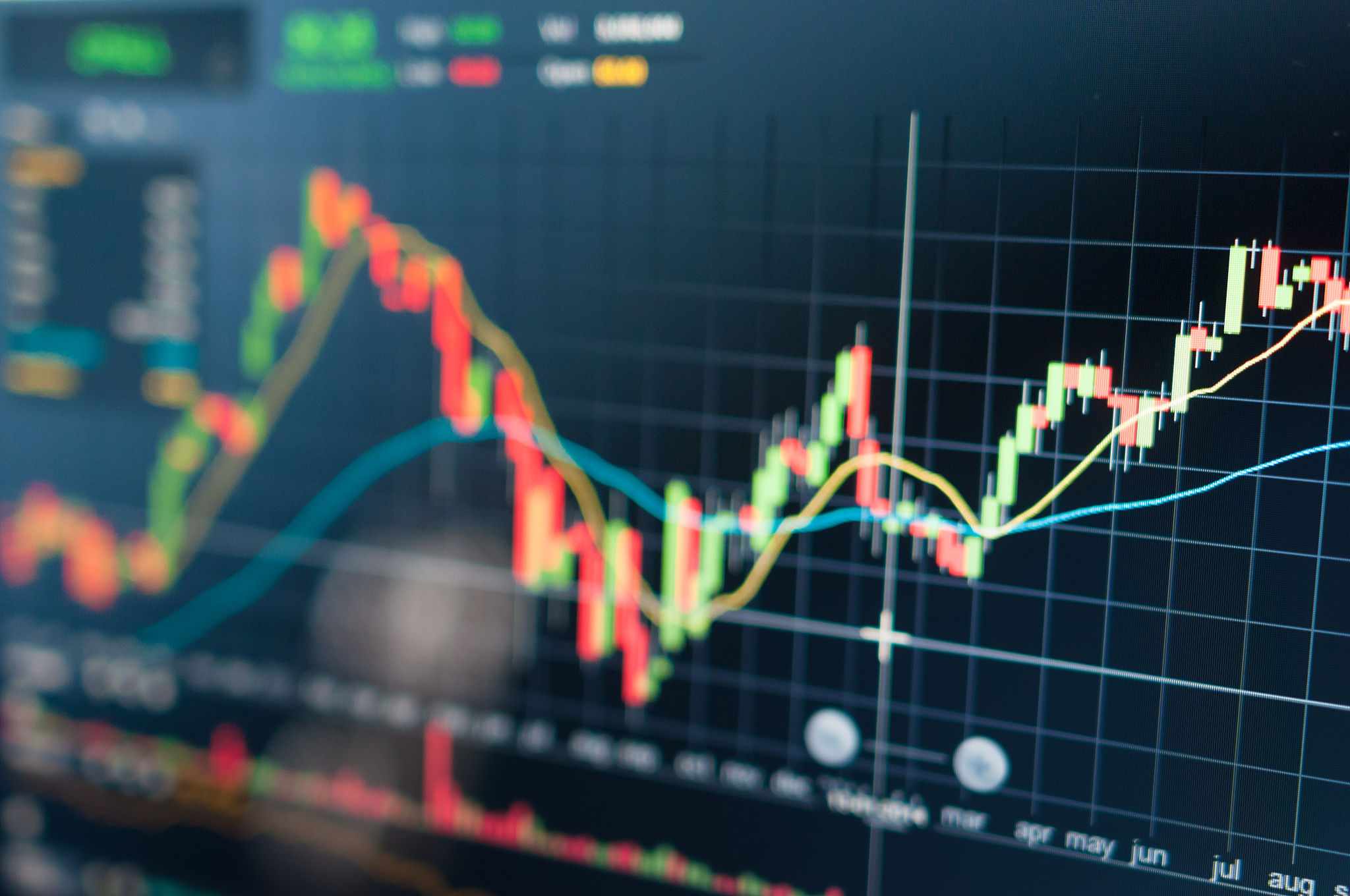 stock market graph.
