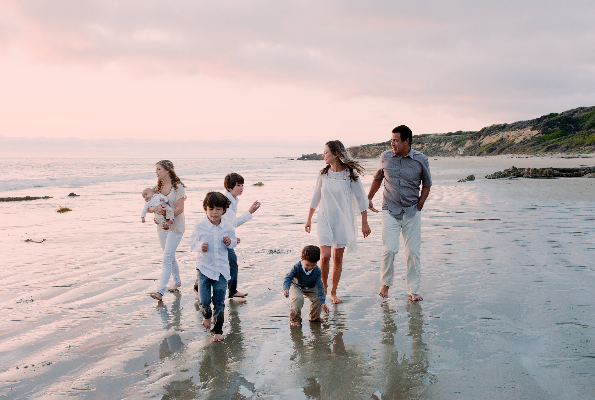beach family
