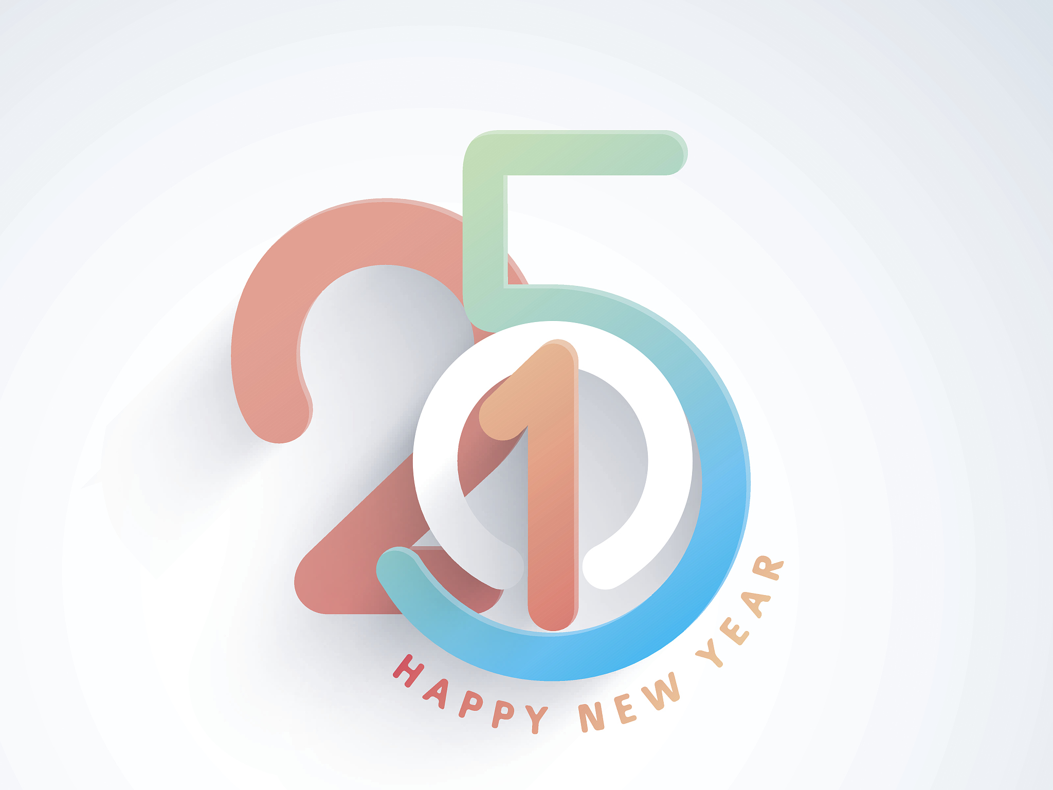 celebration of happy new year 2015.