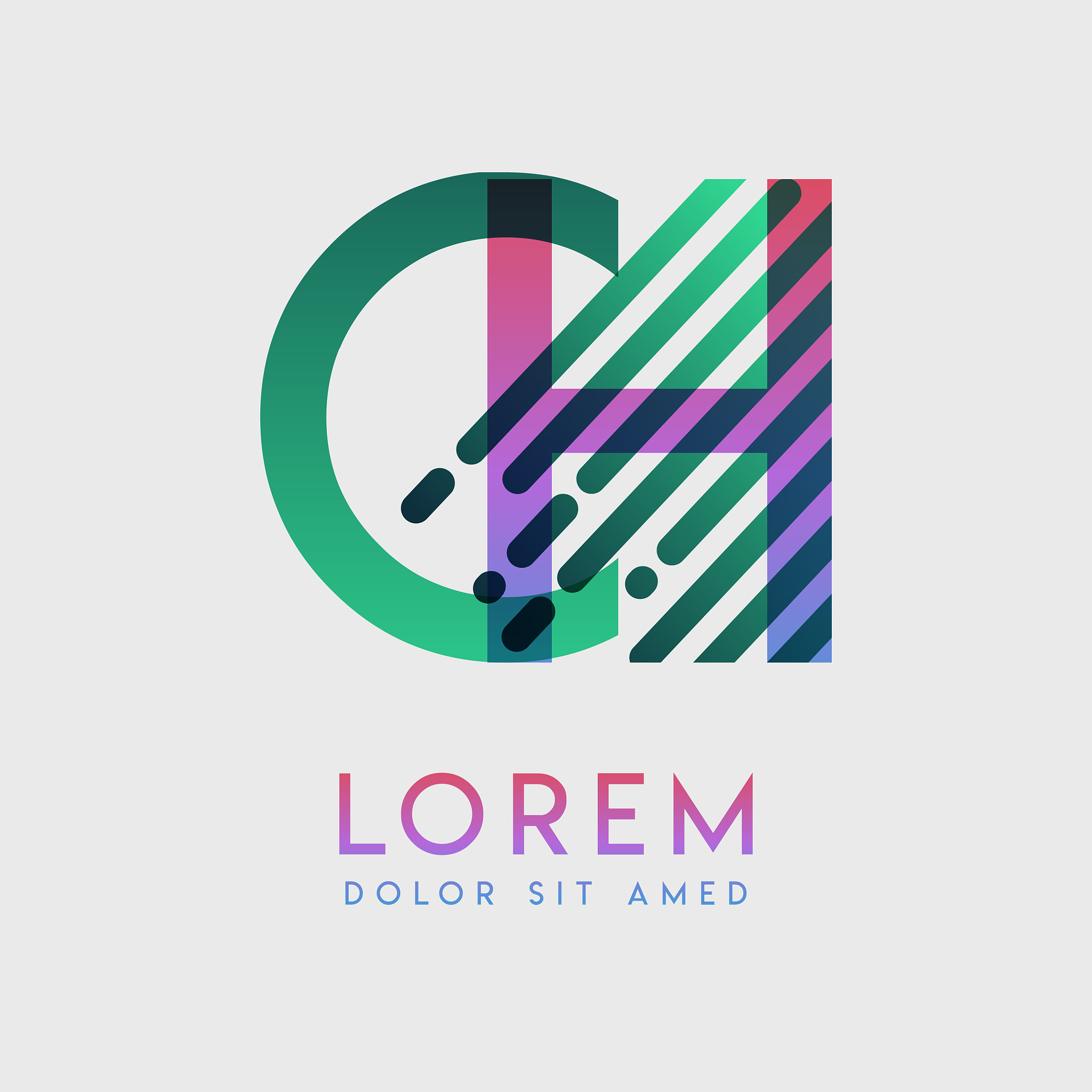 ch logo with theme galaxy speed and style