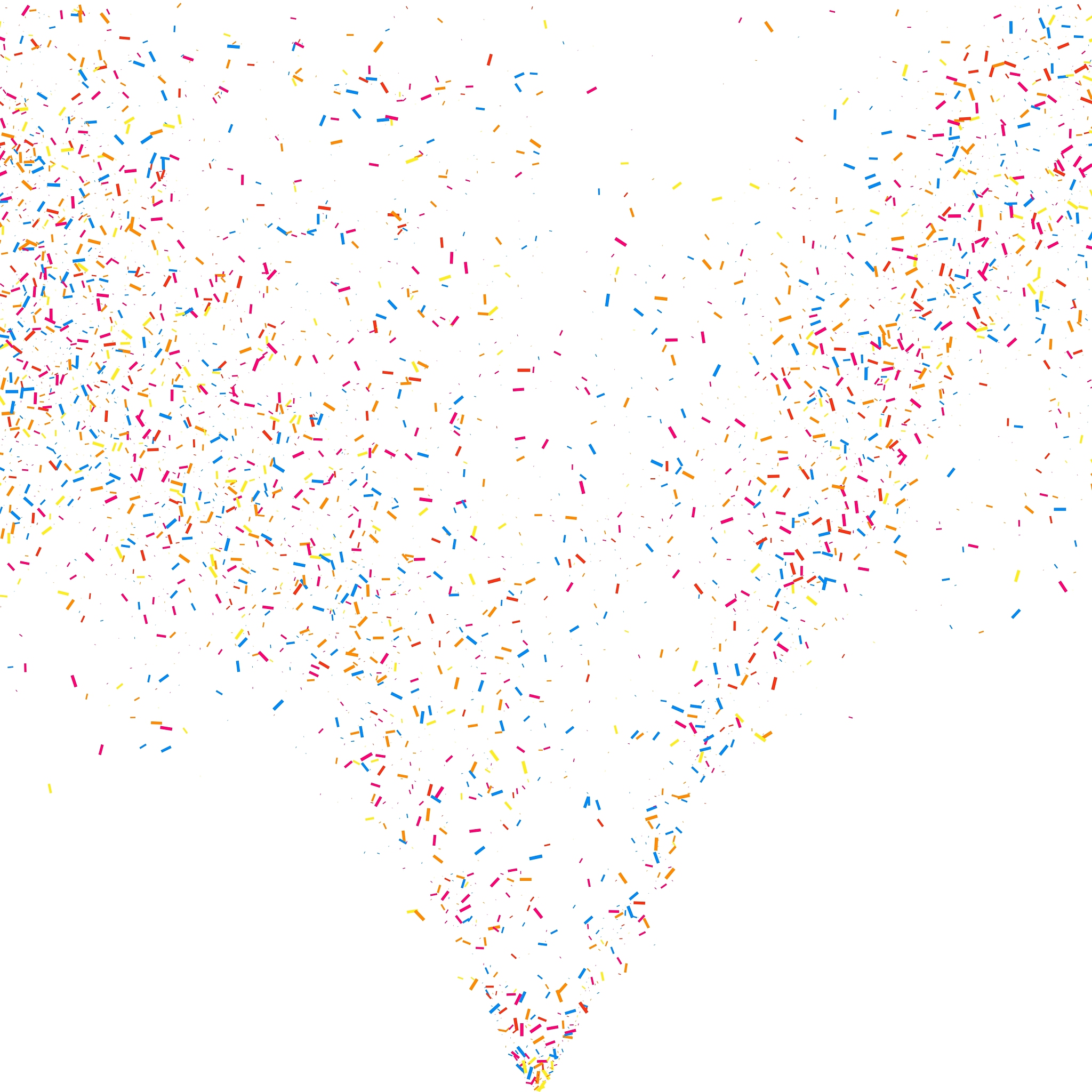 confetti white square