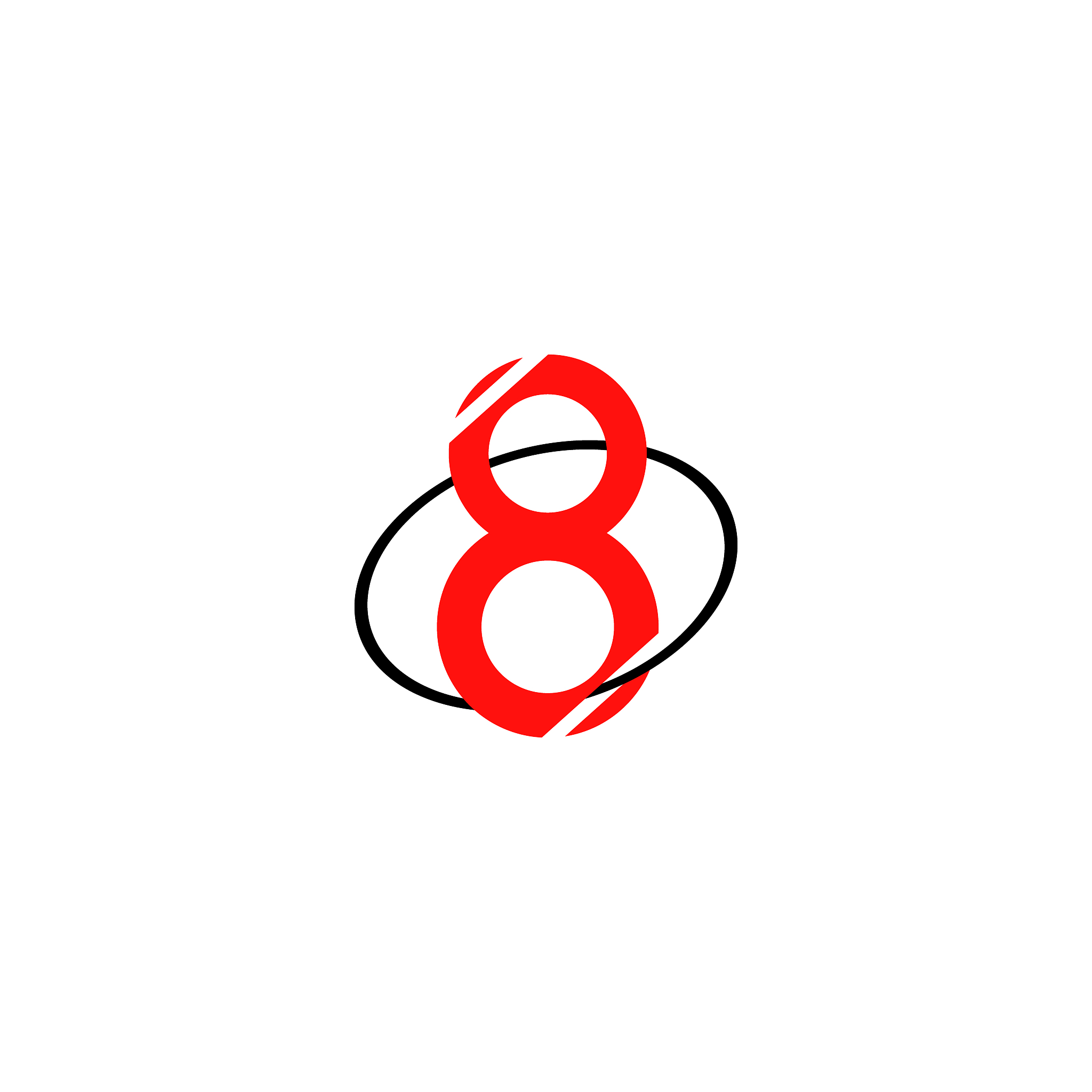 number 8 logo vector template design illustration. number eight 