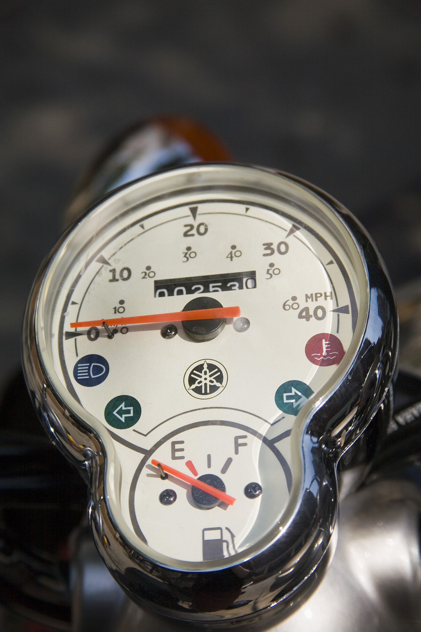 speedometer on motorcycle