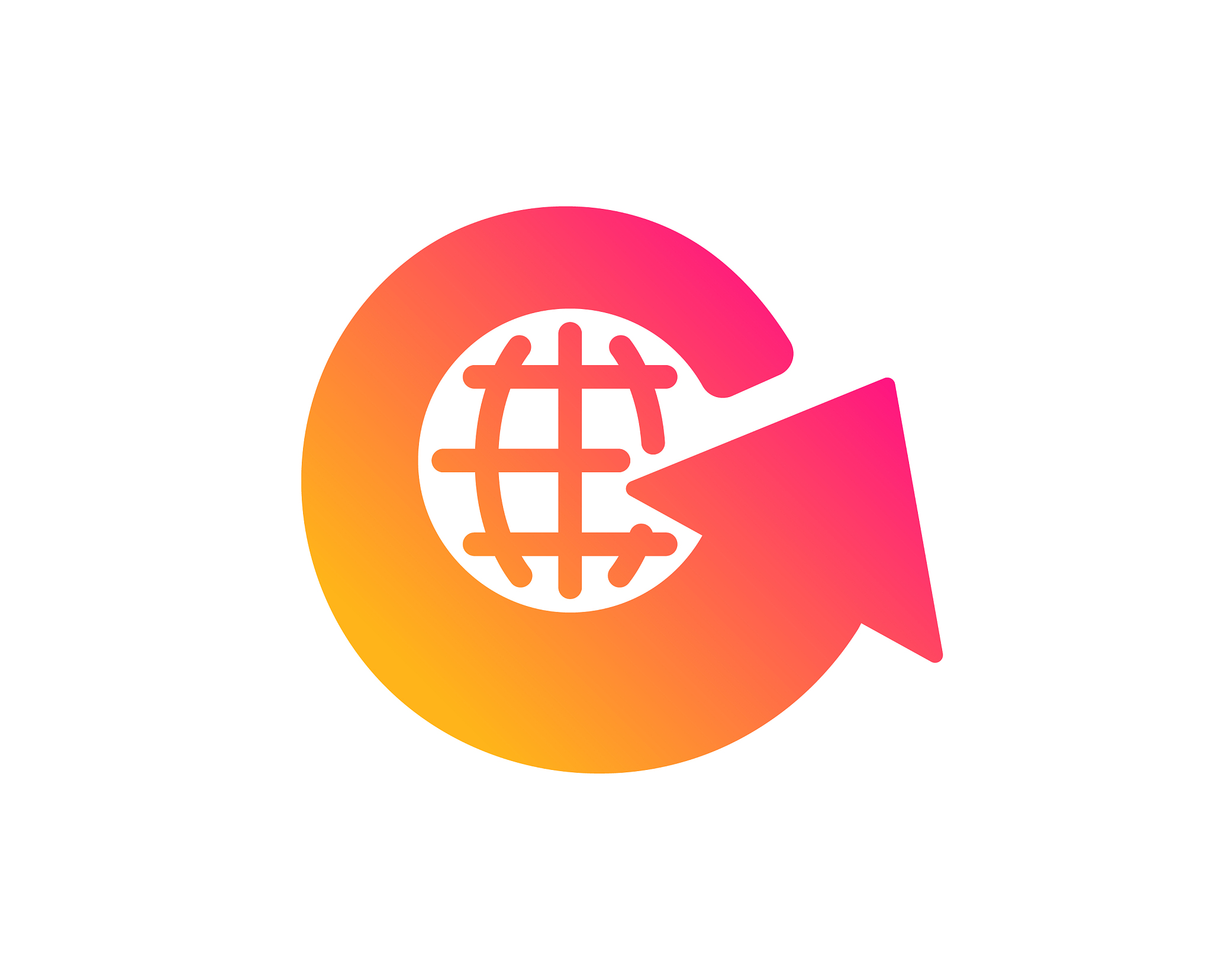 global business icon share arrow sign