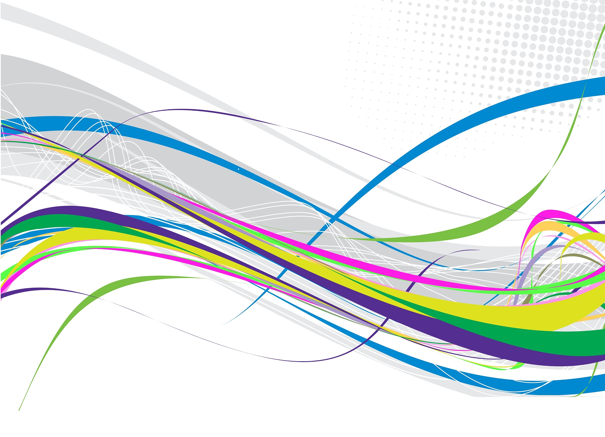 abstract rainbow wave line
