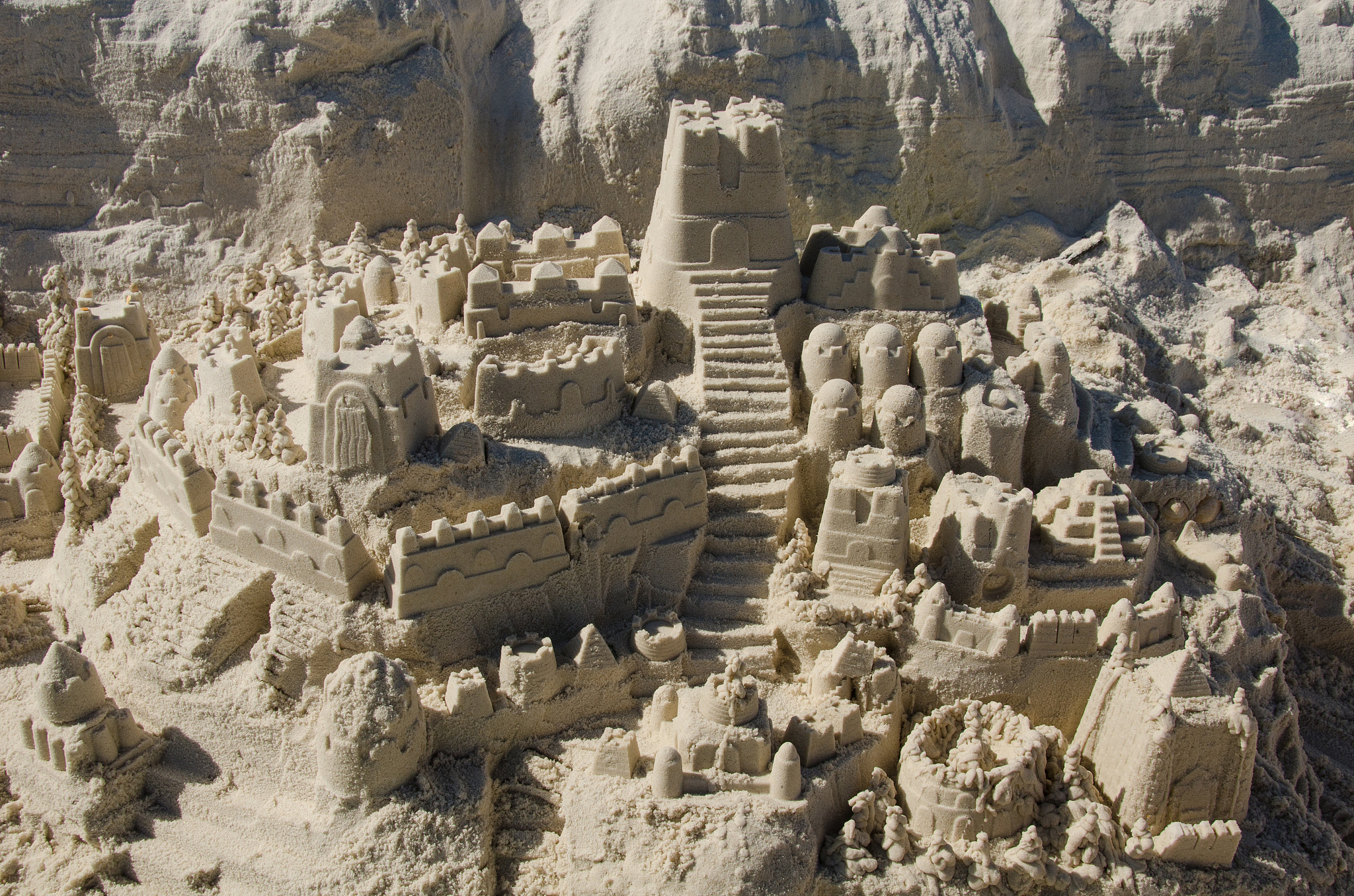 sandcastle closeup detail