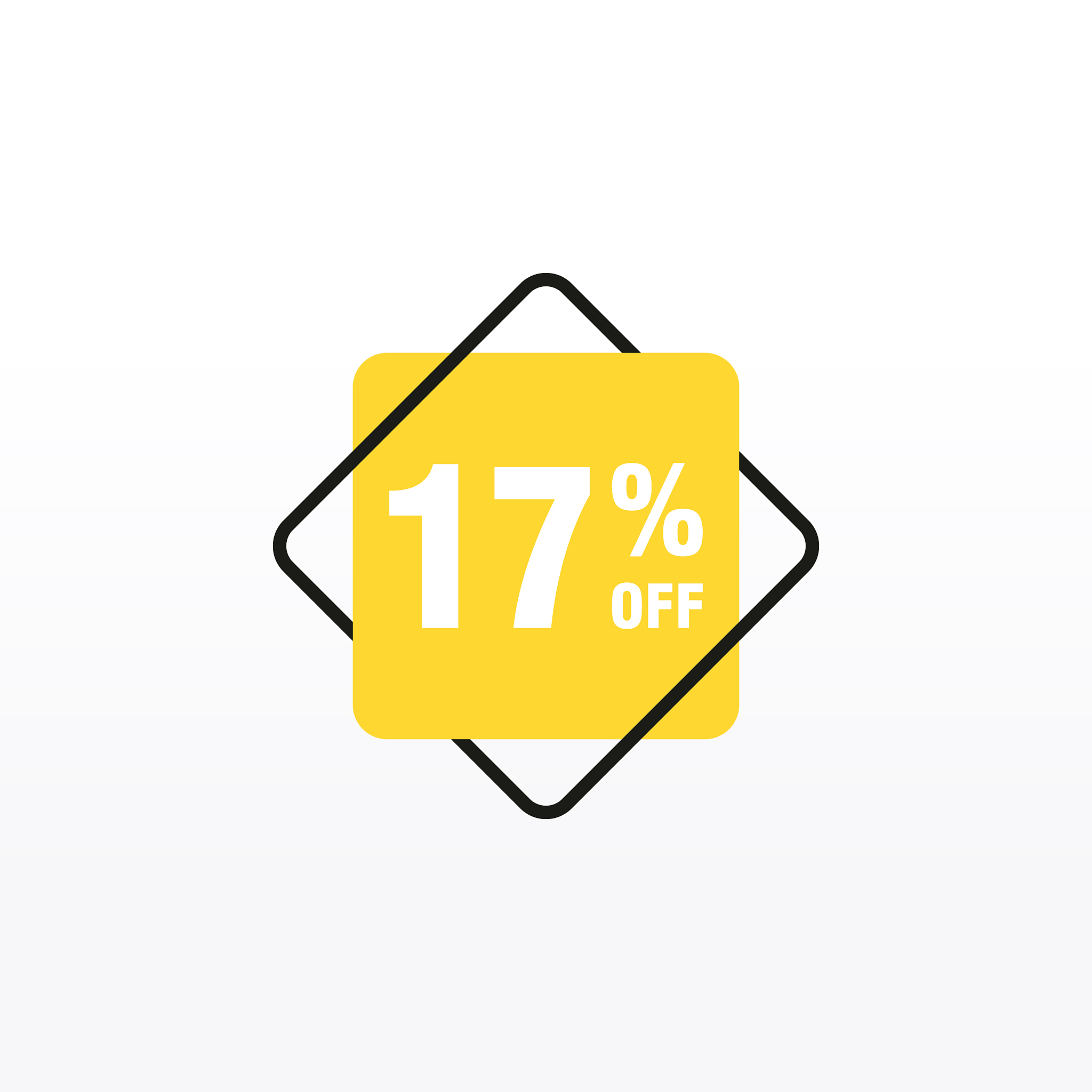 17 discount sales badges for labels stickers