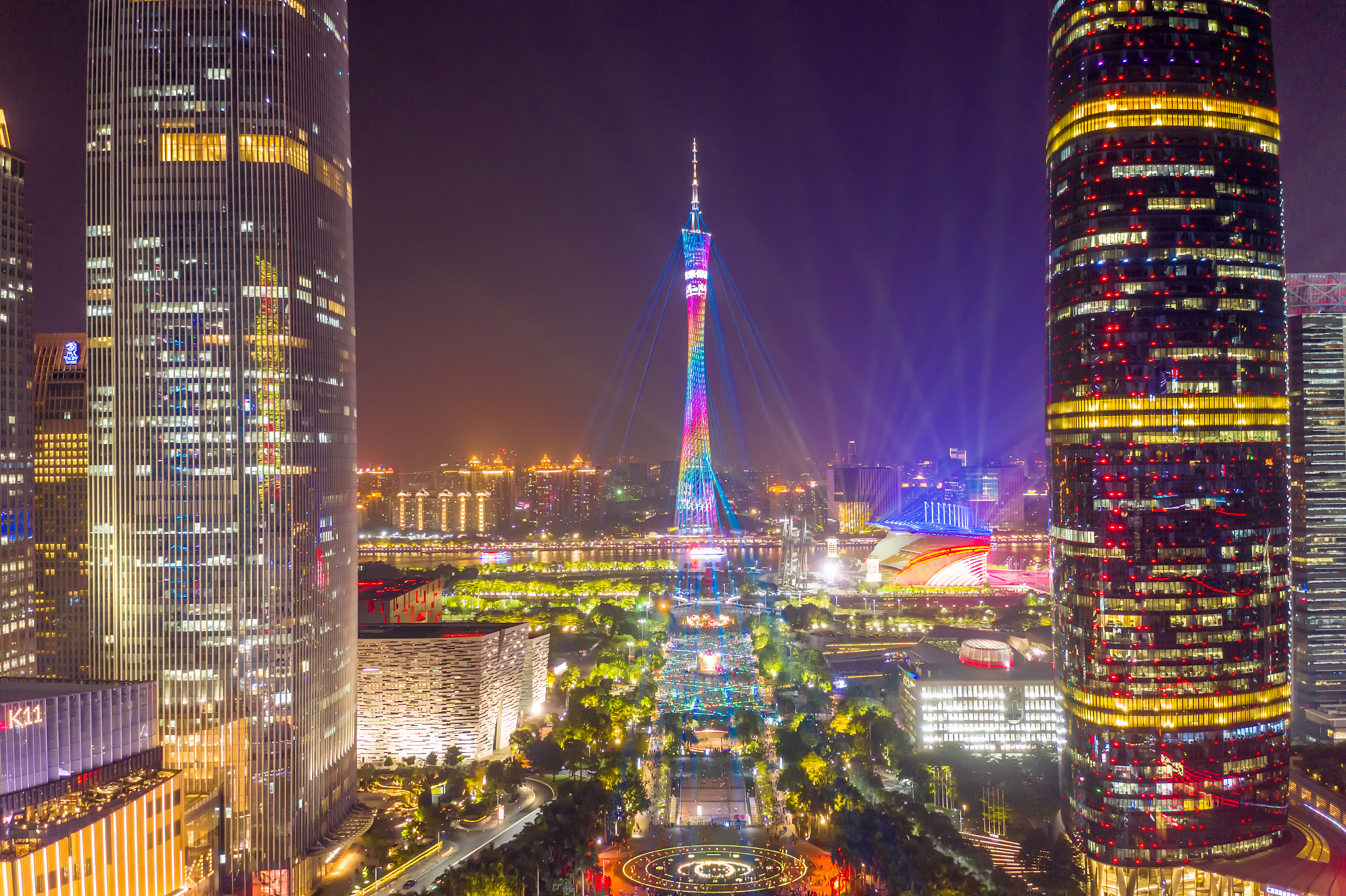 guangzhou cityscape, china