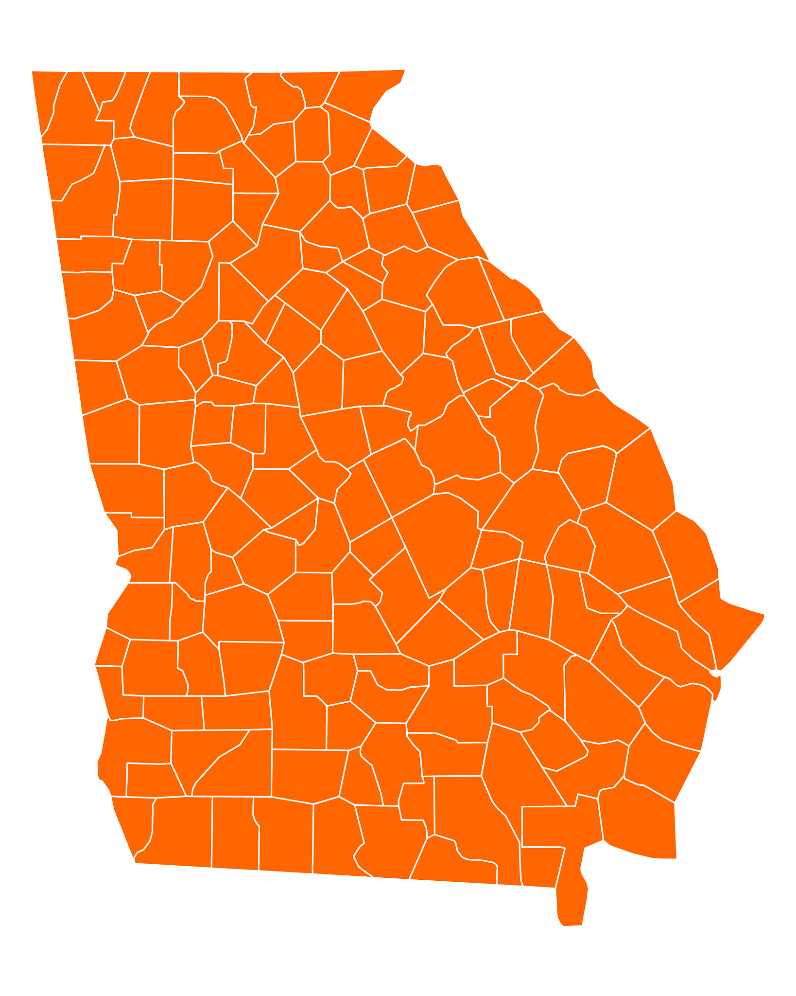 map of georgia