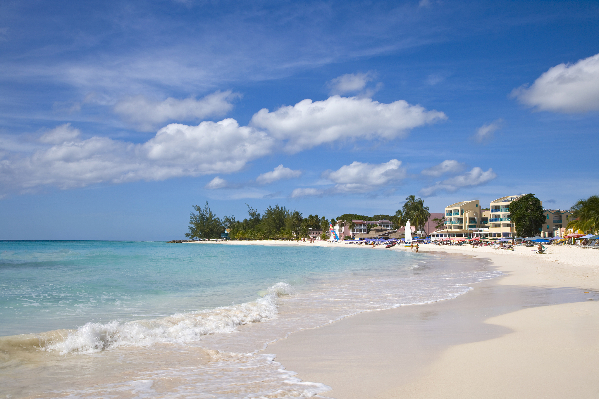 dover beach, st lawrence gap, barbados, caribbean
