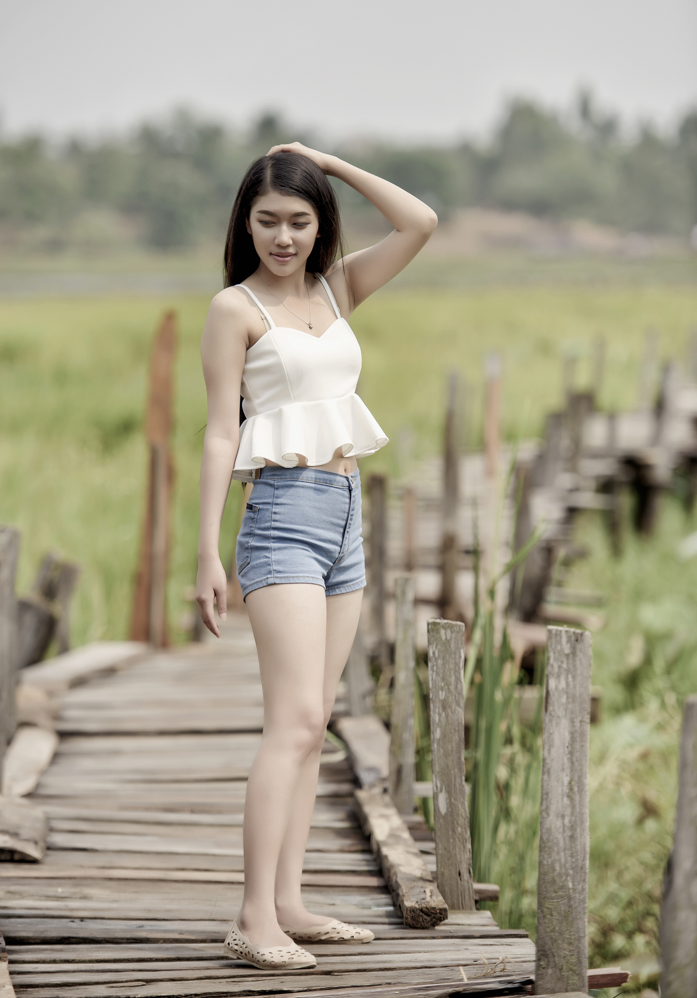 pretty young asian woman